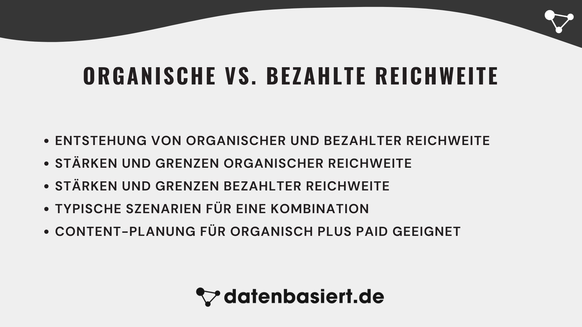 Organische vs. bezahlte Reichweite