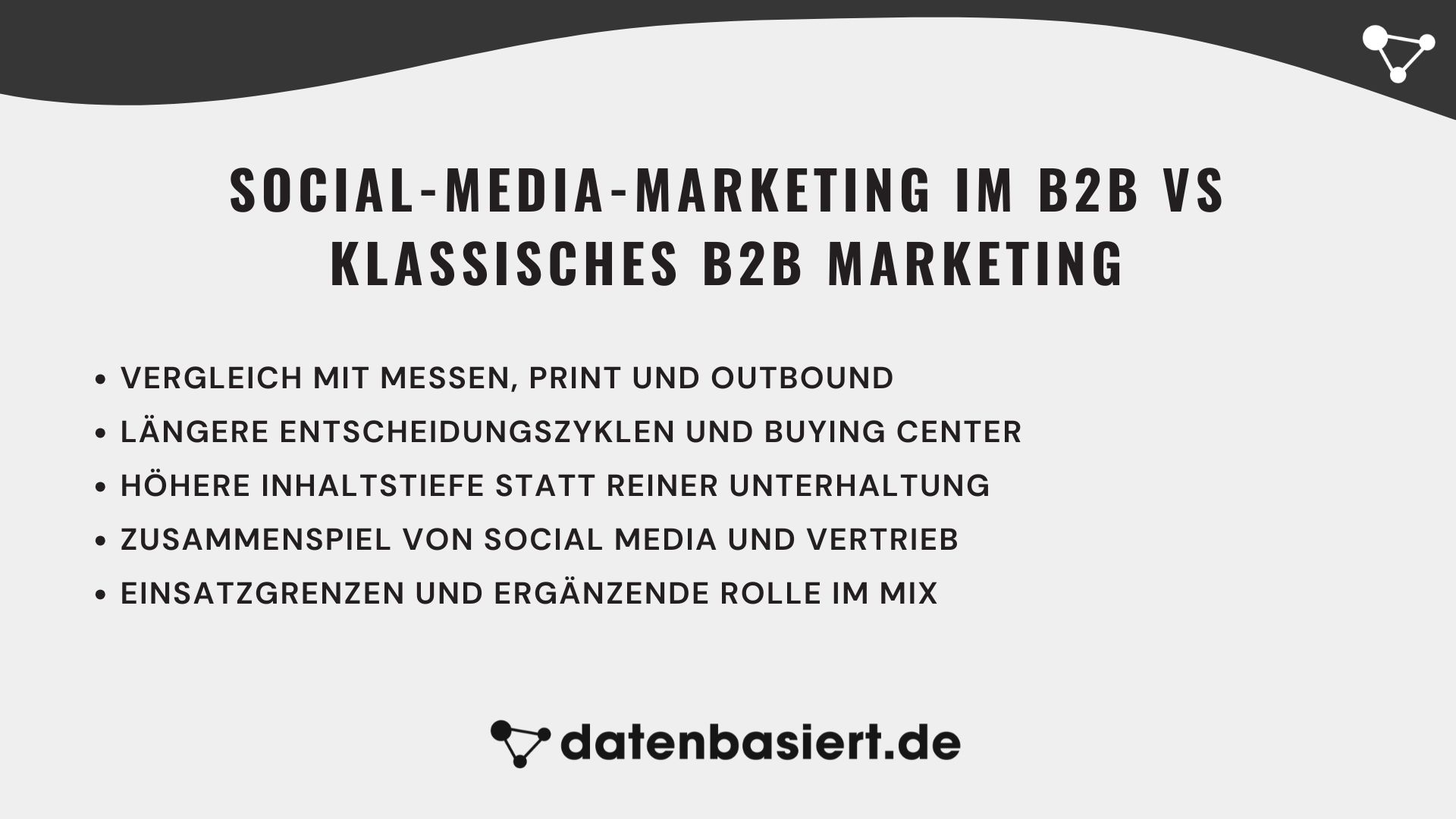 Social-Media-Marketing im B2B vs klassisches B2B Marketing