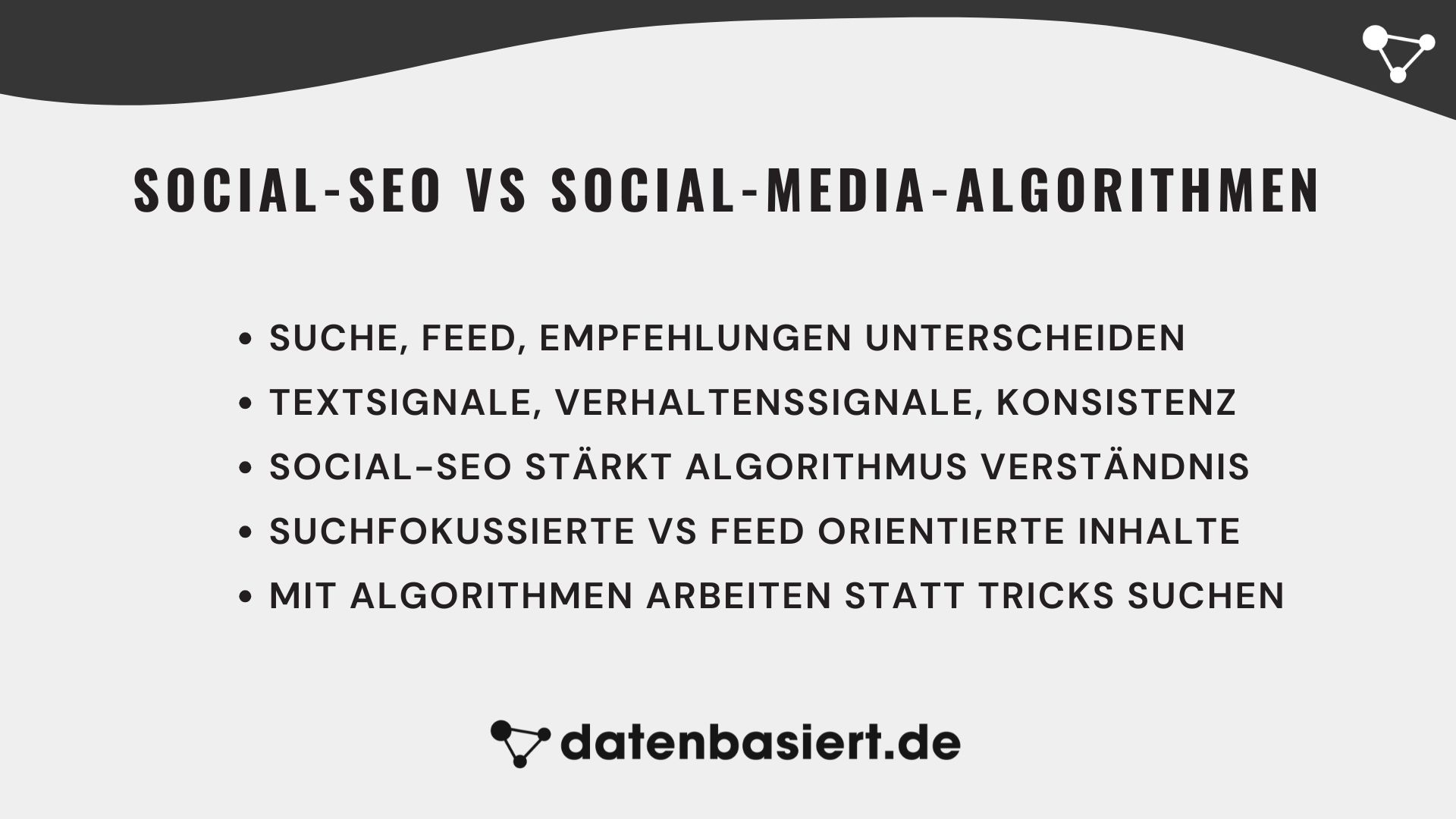 Social-SEO vs Social-Media-Algorithmen