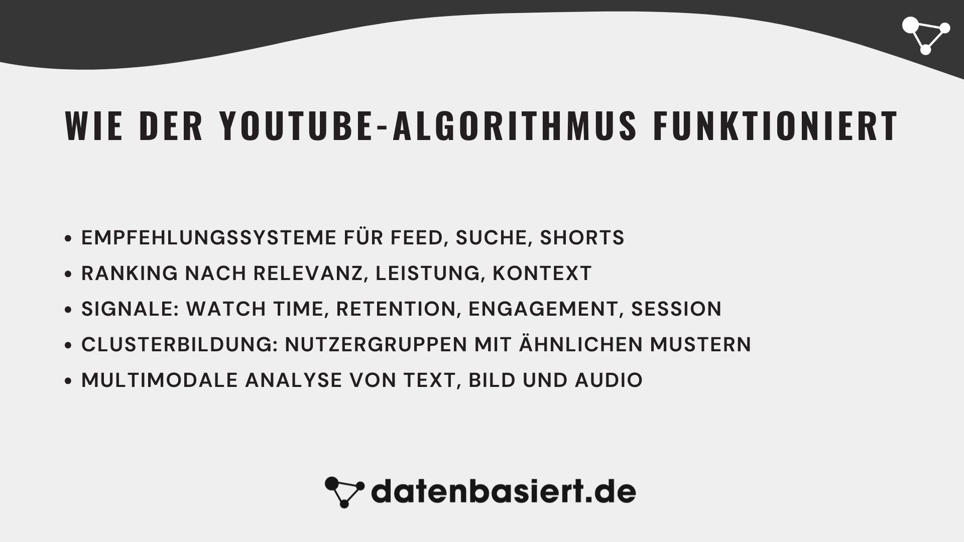 datenbasiert.de Wie der YouTube-Algorithmus funktioniert