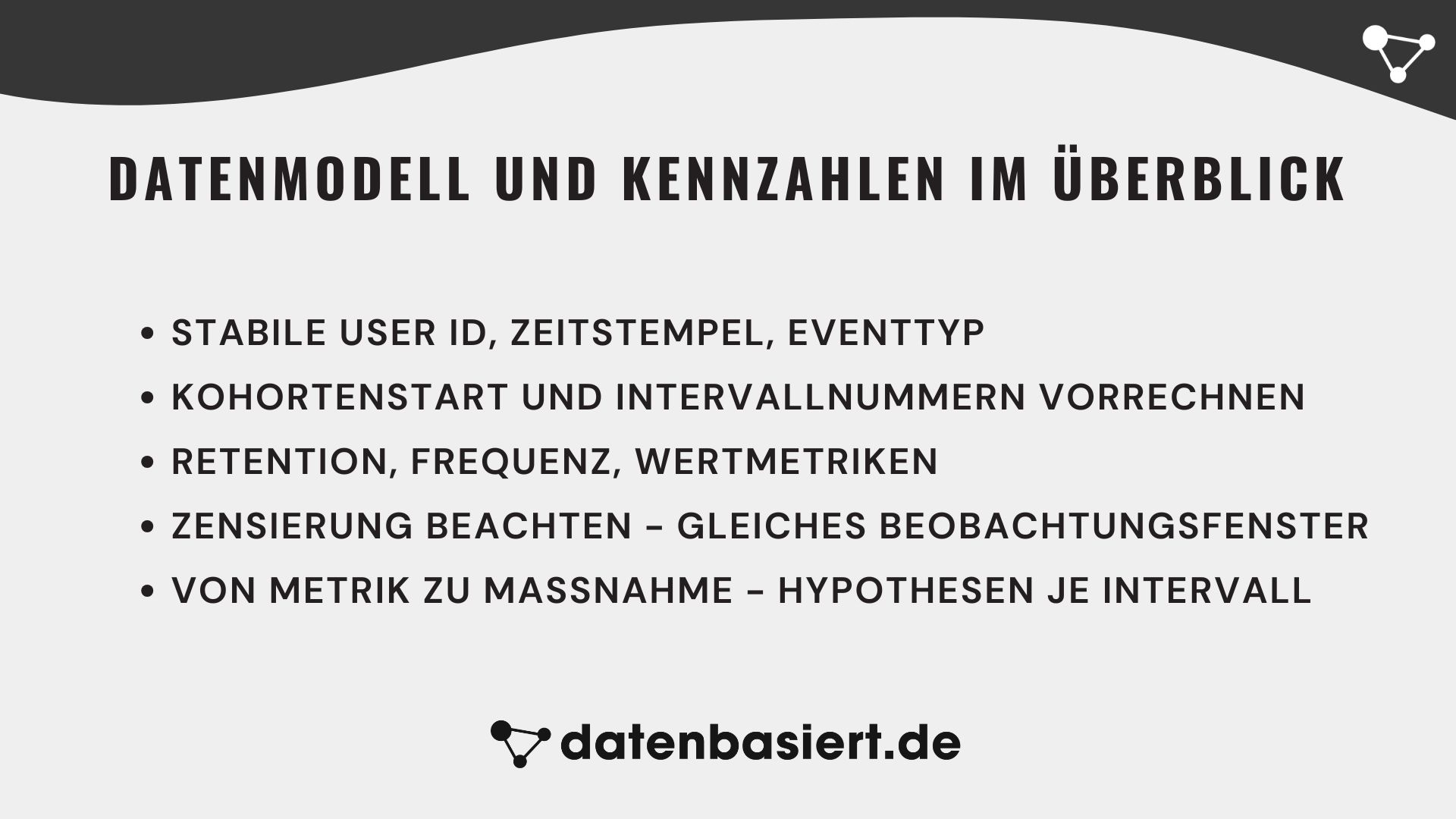 Datenmodell und Kennzahlen im Überblick