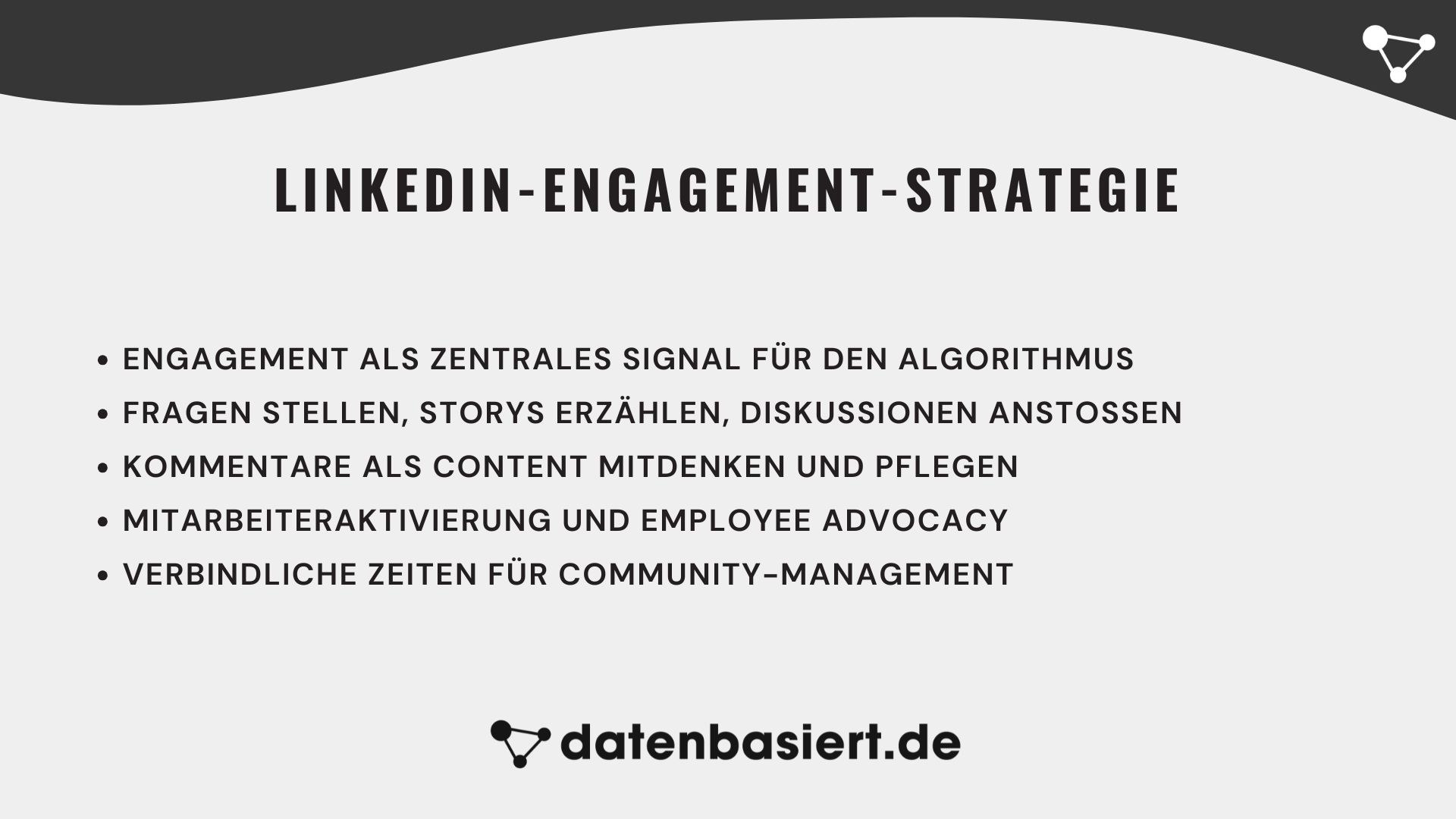 datenbasiert.de LinkedIn-Engagement-Strategie