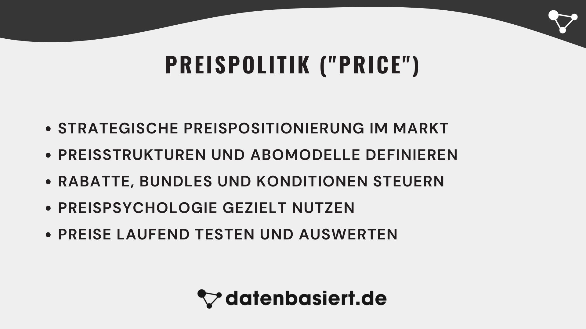 Marketinginstrumente Preispolitik (Price)