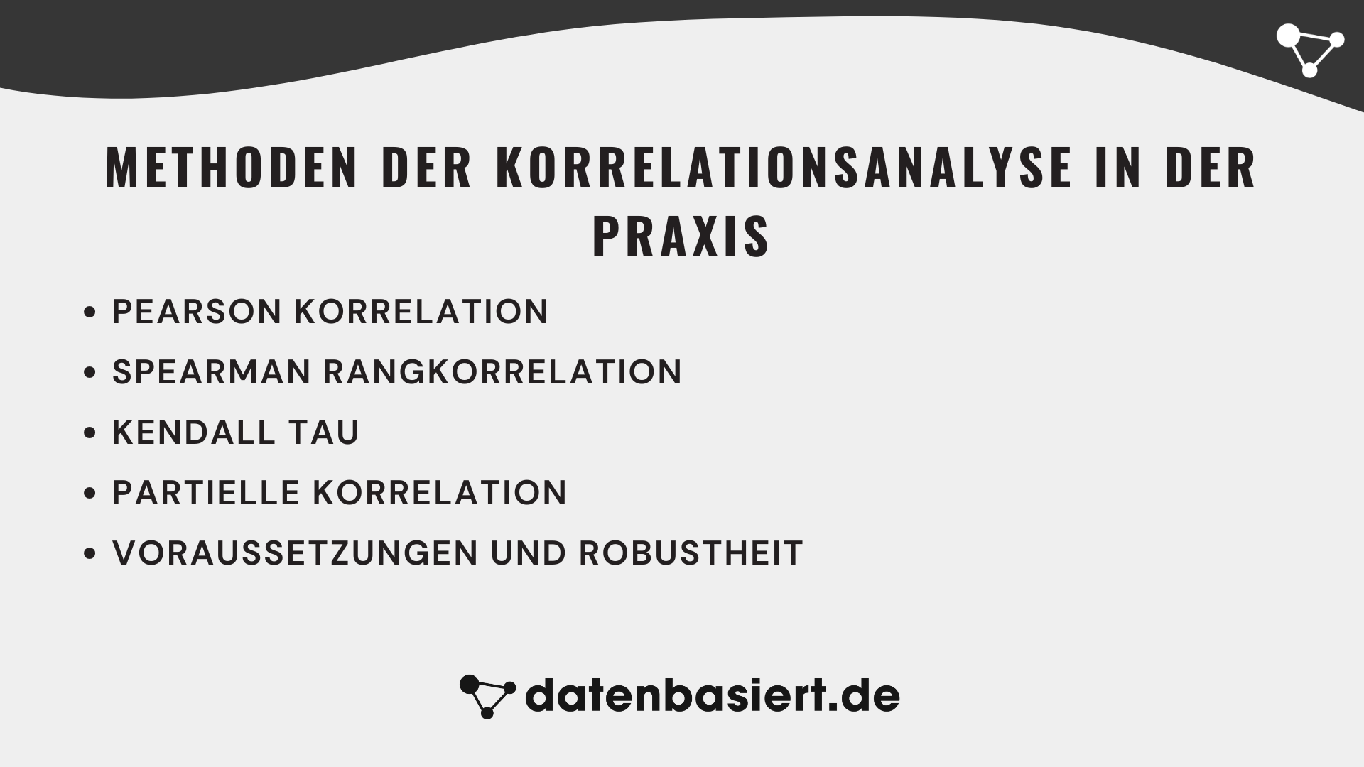 Methoden der Korrelationsanalyse in der Praxis