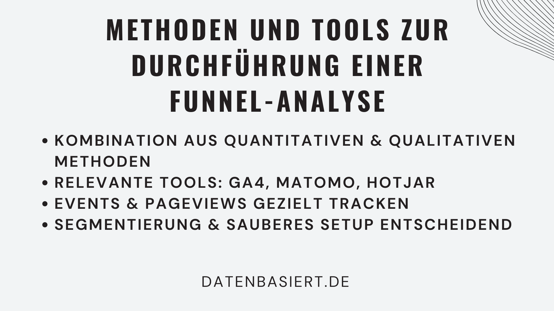 Methoden und Tools zur Durchführung einer Funnel-Analyse