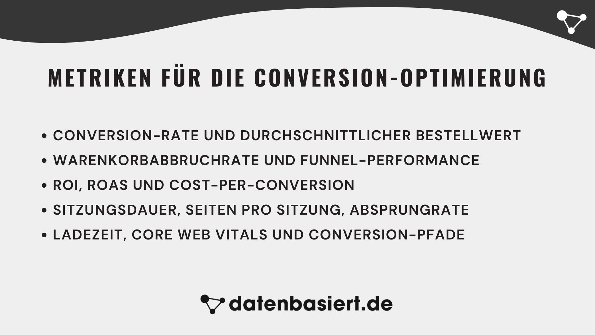 Metriken für die Conversion-Optimierung