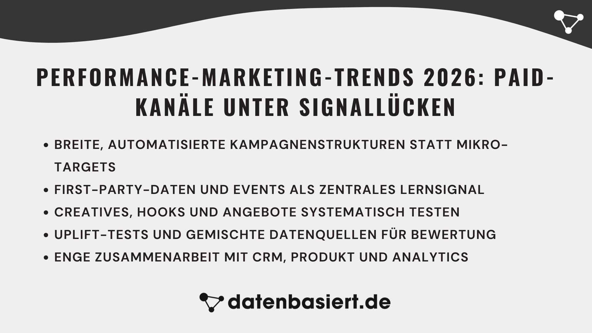 Performance-Marketing-Trends 2026 Paid-Kanäle unter Signallücken