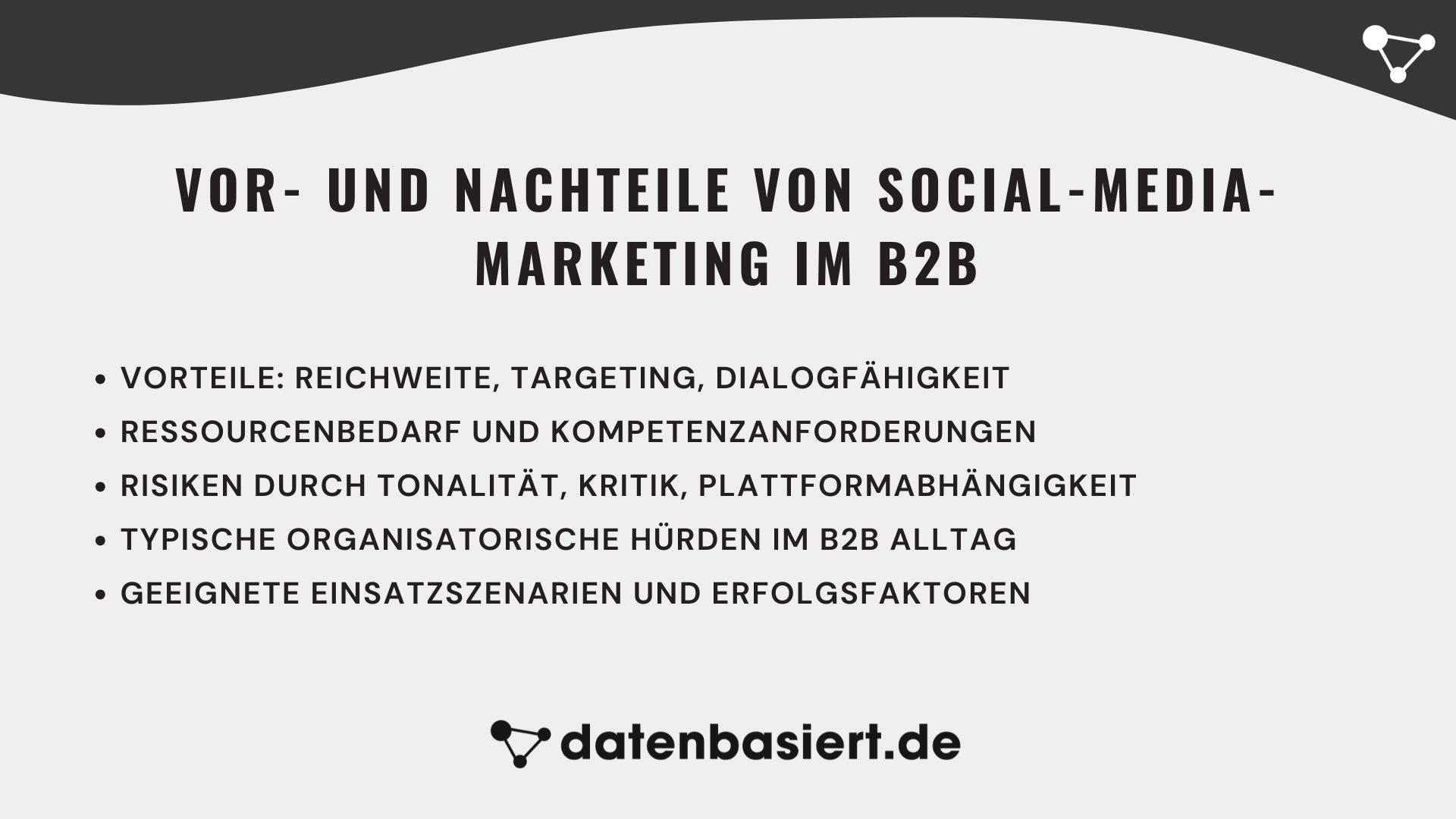 Vor- und Nachteile von Social-Media-Marketing im B2B