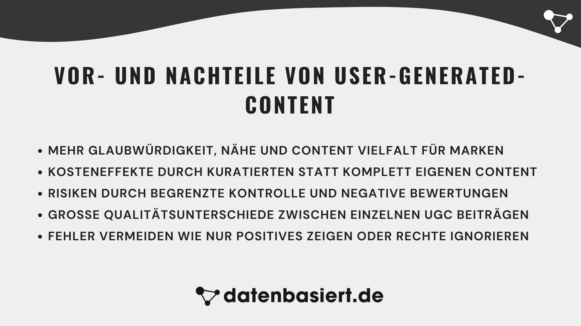 datenbasiert.de Vor- und Nachteile von User-Generated-Content