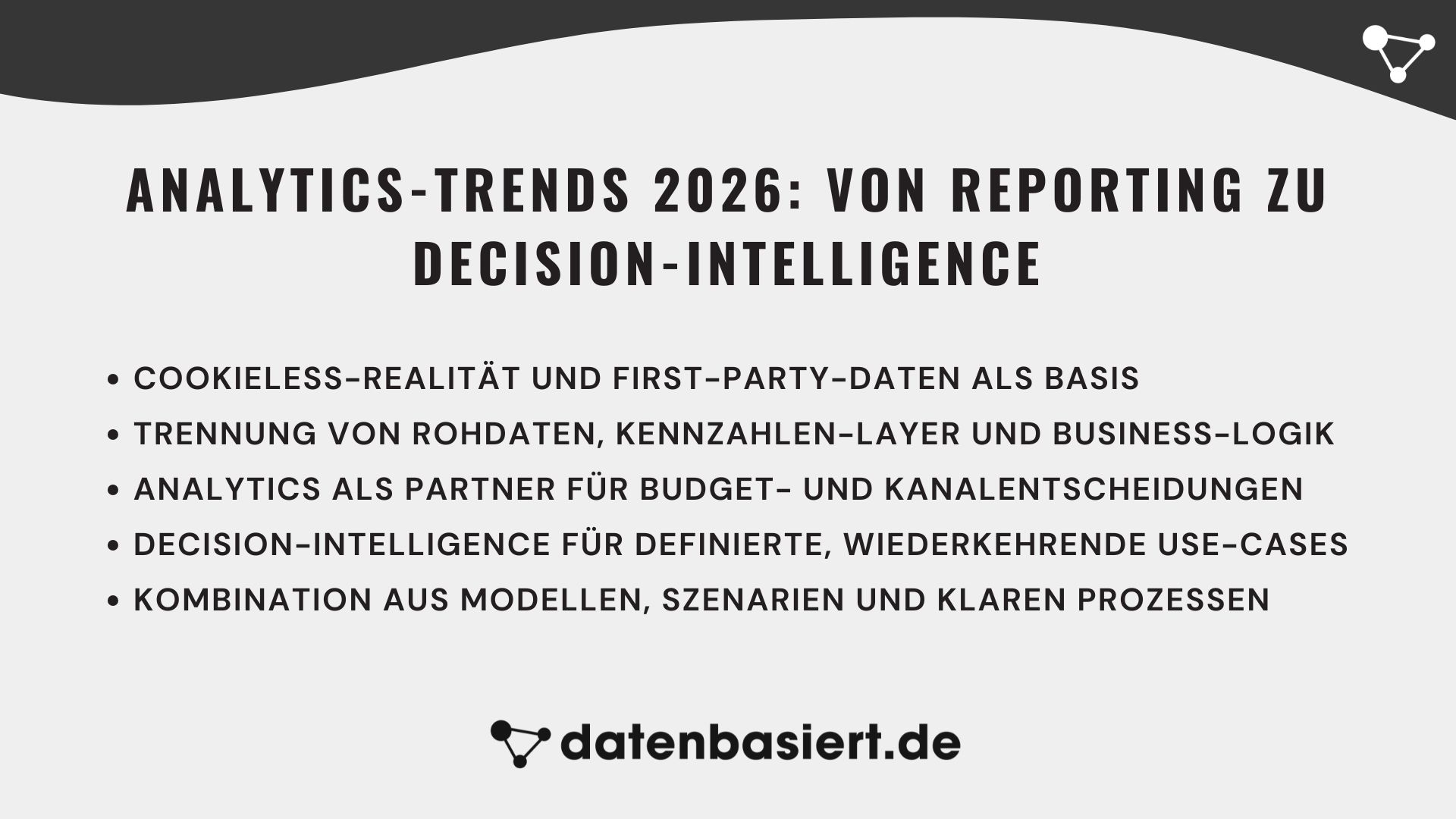 Analytics-Trends 2026 von Reporting zu Decision-Intelligence