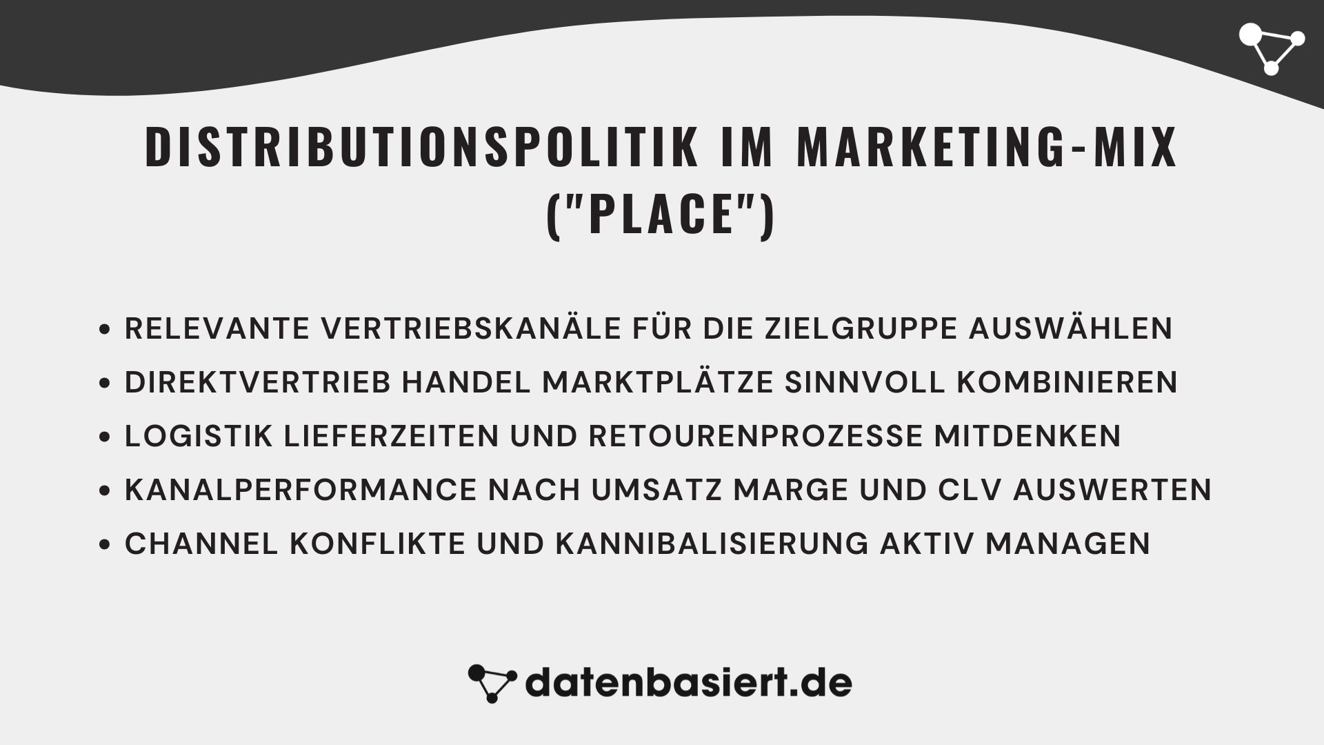Distributionspolitik im Marketing-Mix (Place)