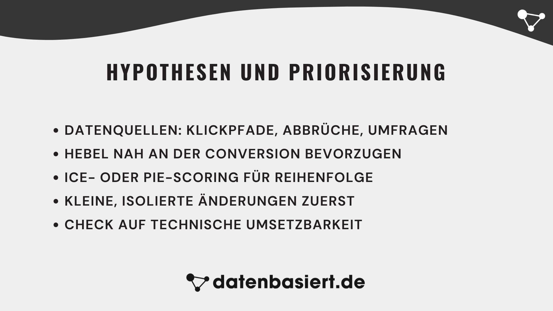 Einrichtung von A/B-Tests
