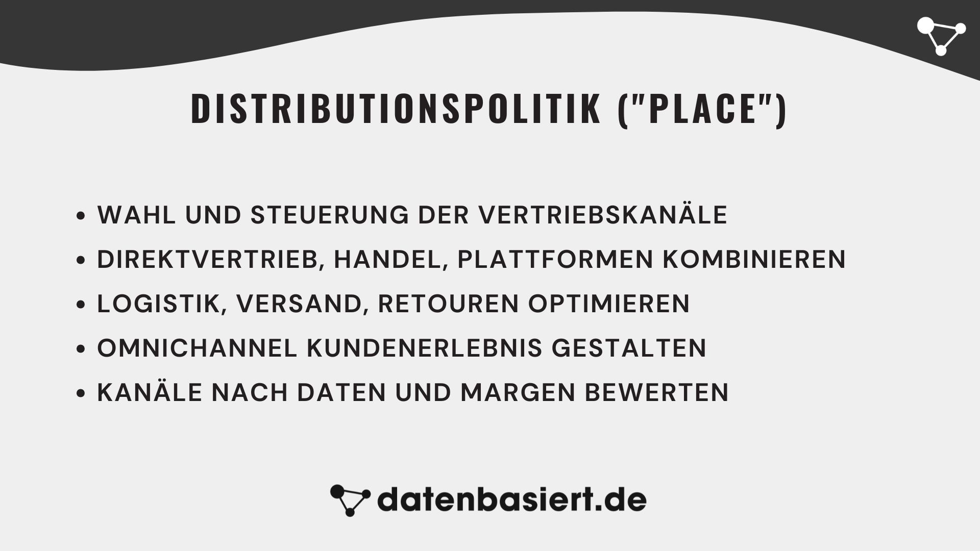 Marketinginstrumente Distributionspolitik (Place)