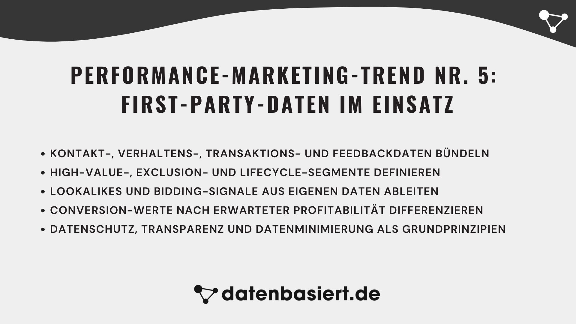 datenbasiert.de Performance-Marketing-Trend Nr. 5 First-Party-Daten im Einsatz