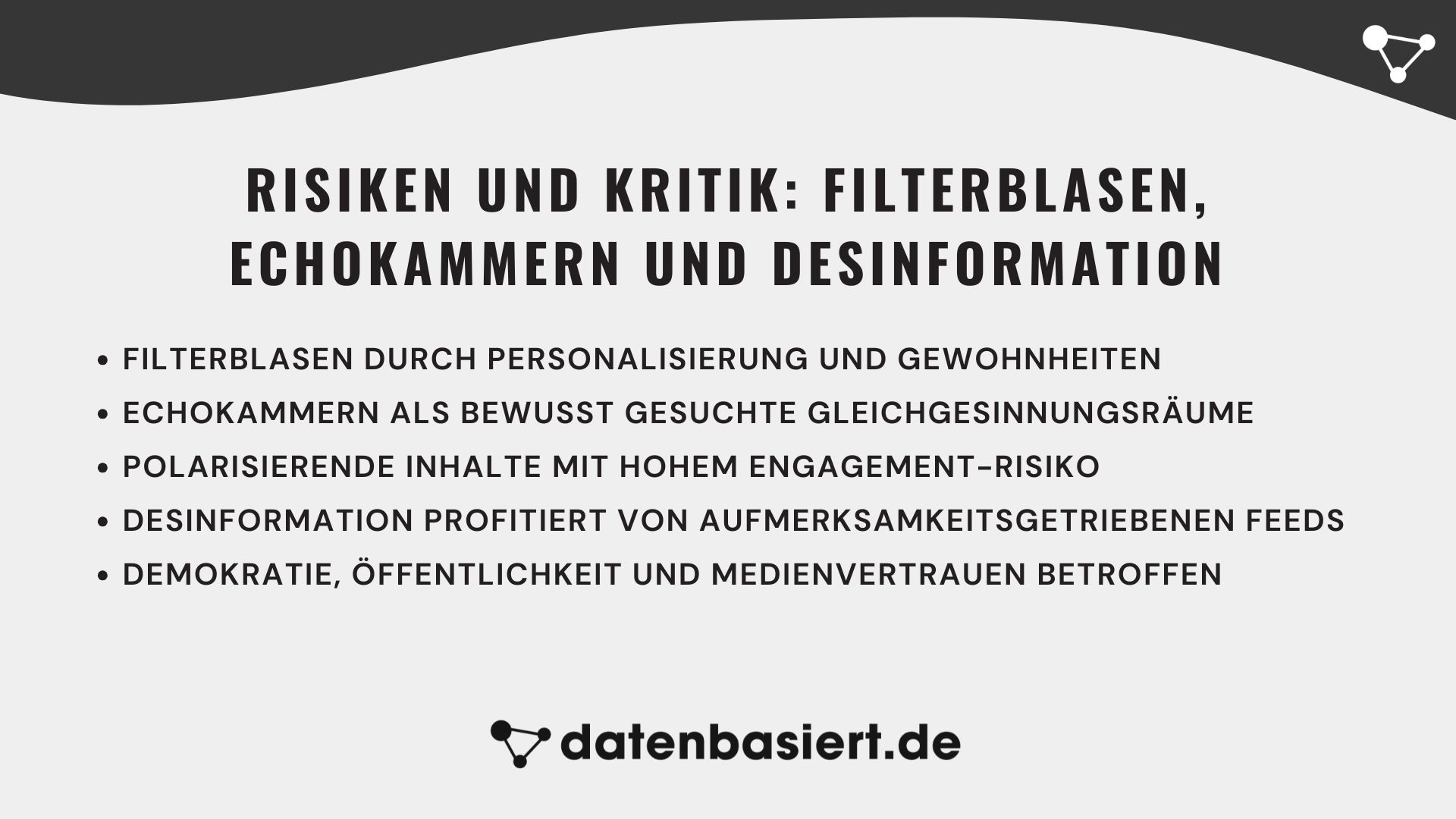 Risiken und Kritik Social-Media-Algorithmen