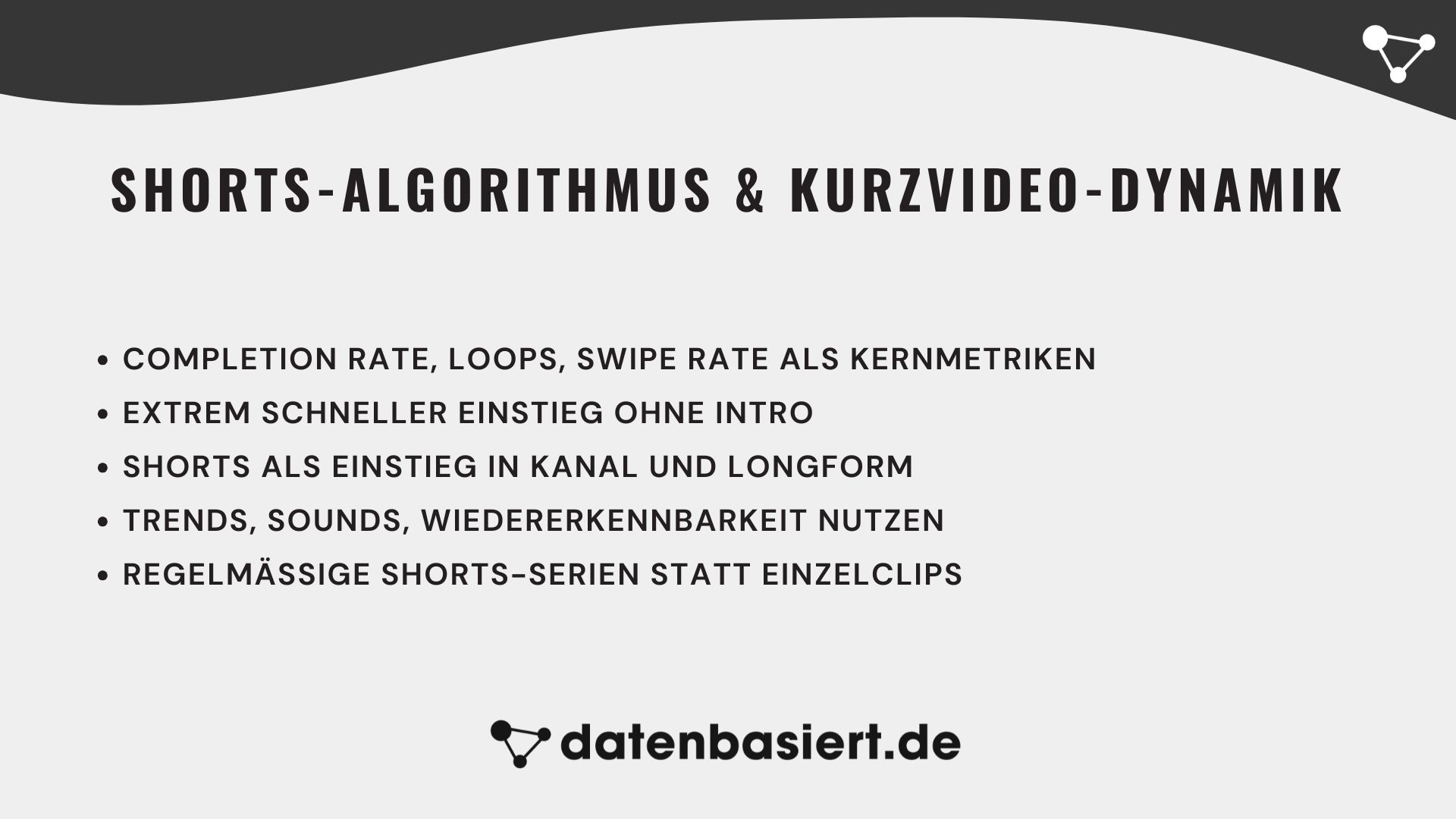 datenbasiert.de Shorts-Algorithmus & Kurzvideo-Dynamik