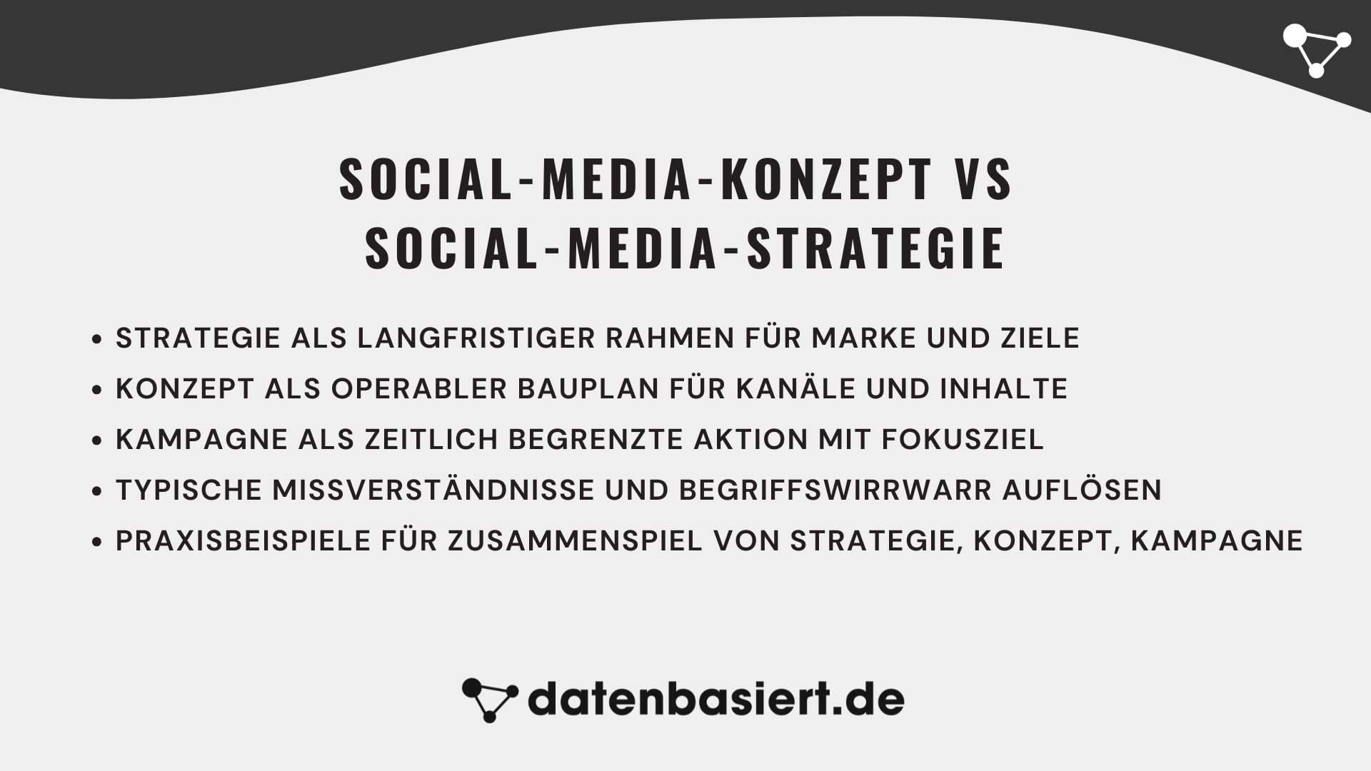 Social-Media-Konzept vs Social-Media-Strategie