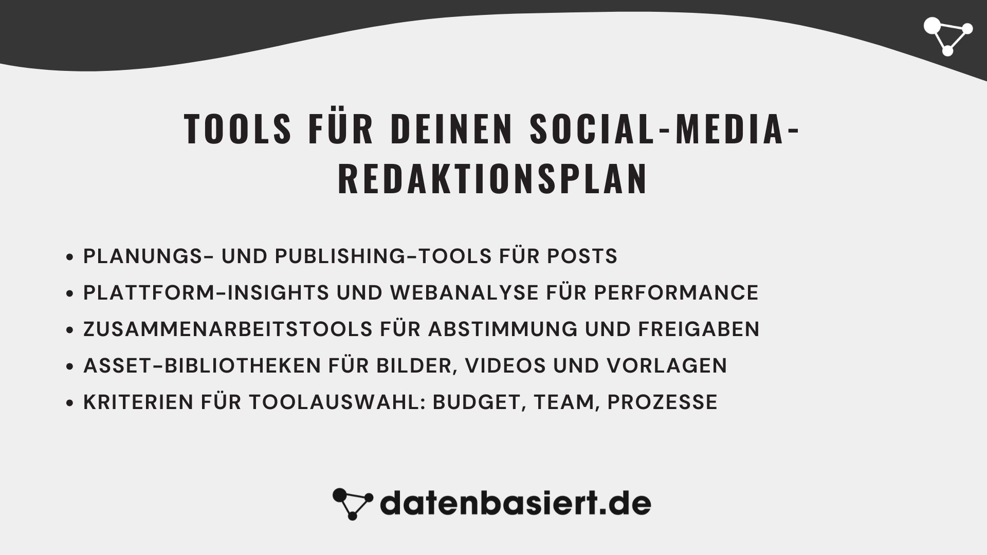 datenbasiert.de Tools für deinen Social-Media-Redaktionsplan