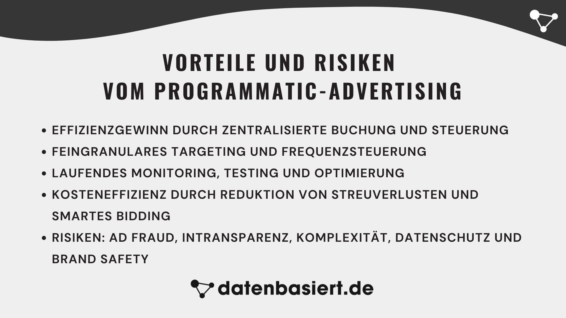 datenbasiert.de Vorteile und Risiken vom Programmatic-Advertising