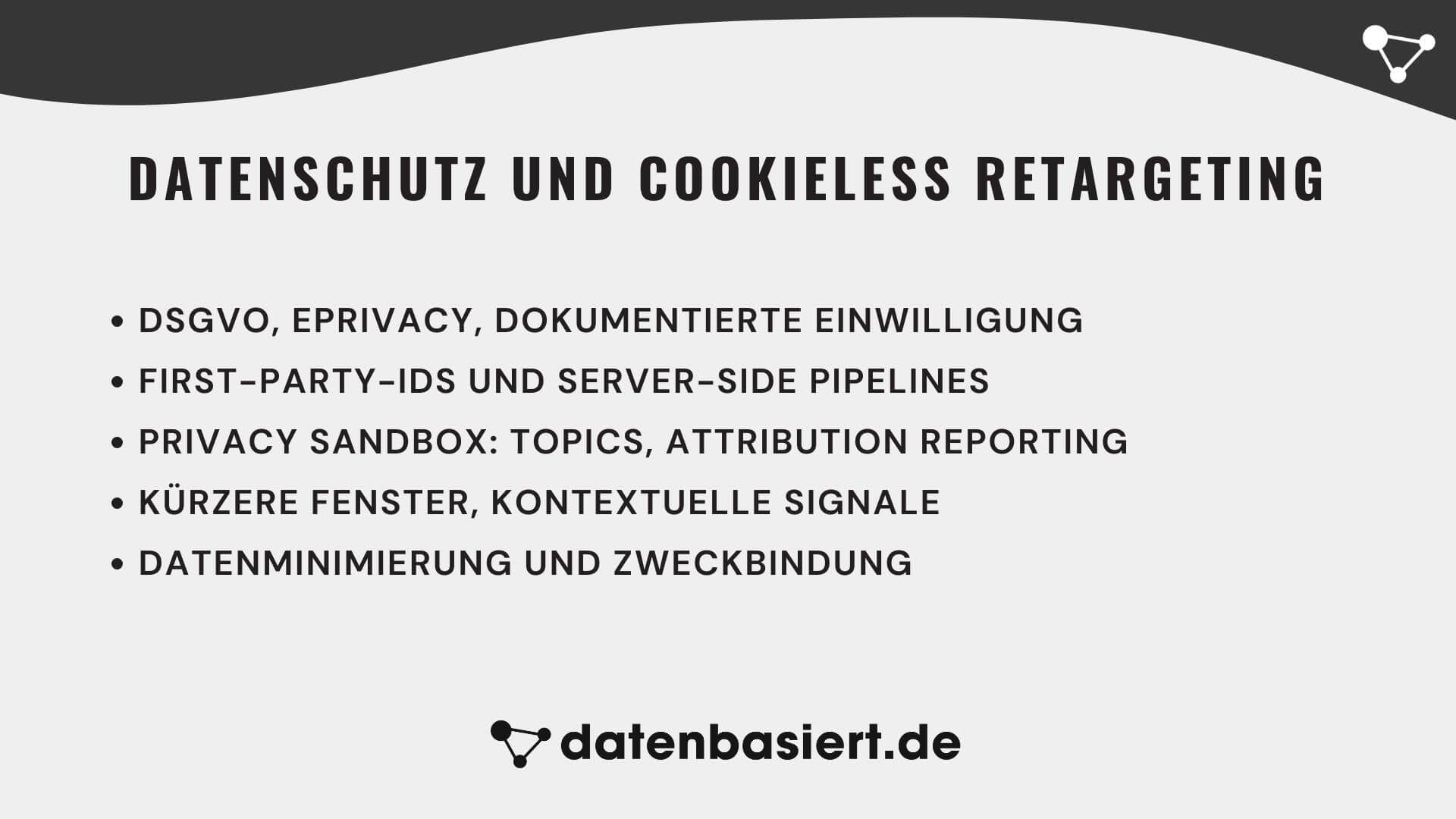 Datenschutz und Cookieless Retargeting