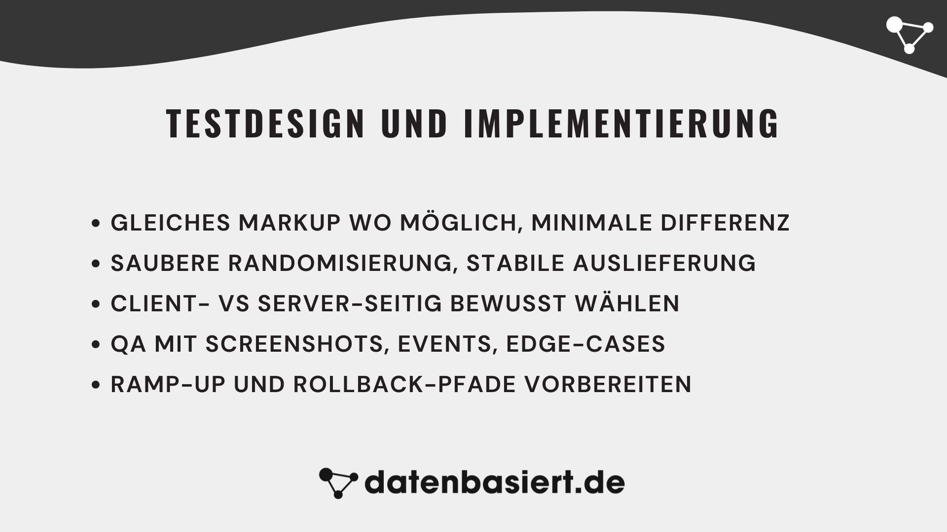 Durchführung von A/B-Tests