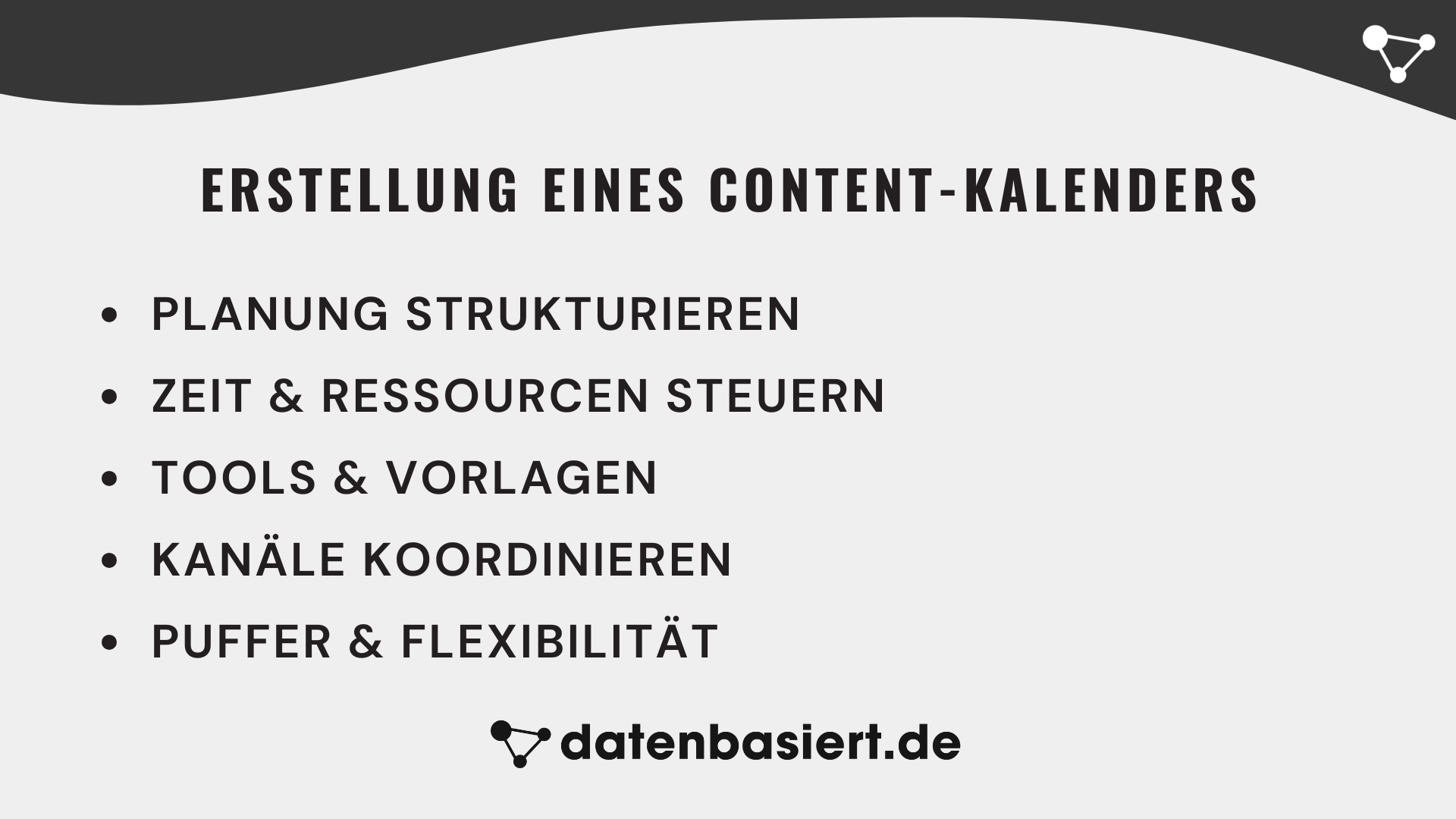 Erstellung eines Content-Kalenders