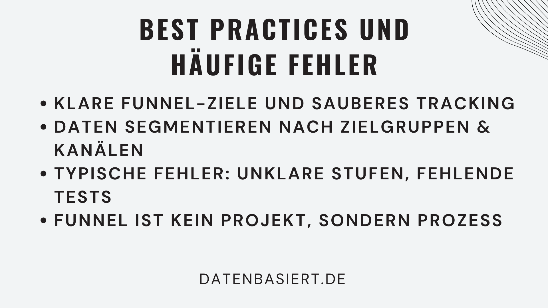 Funnel-Analyse-Best Practices und häufige Fehler