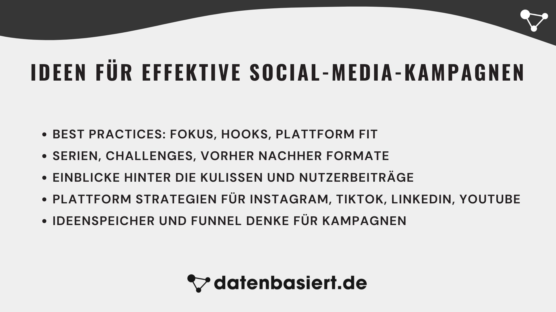 datenbasiert.de Ideen für effektive Social-Media-Kampagnen