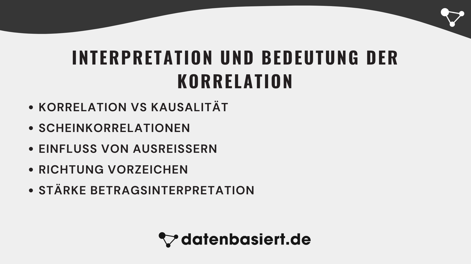 Interpretation und Bedeutung der Korrelation