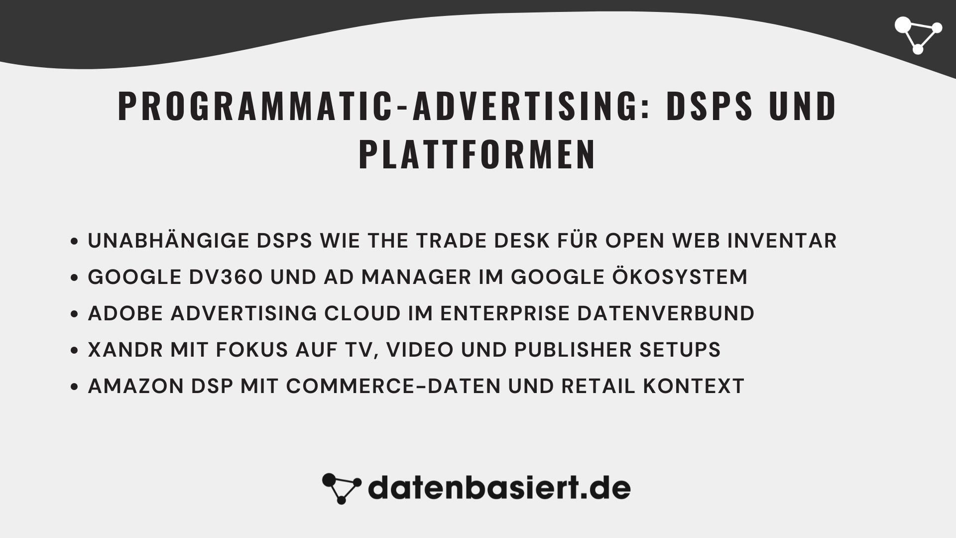 datenbasiert.de Programmatic-Advertising DSPs und Plattformen
