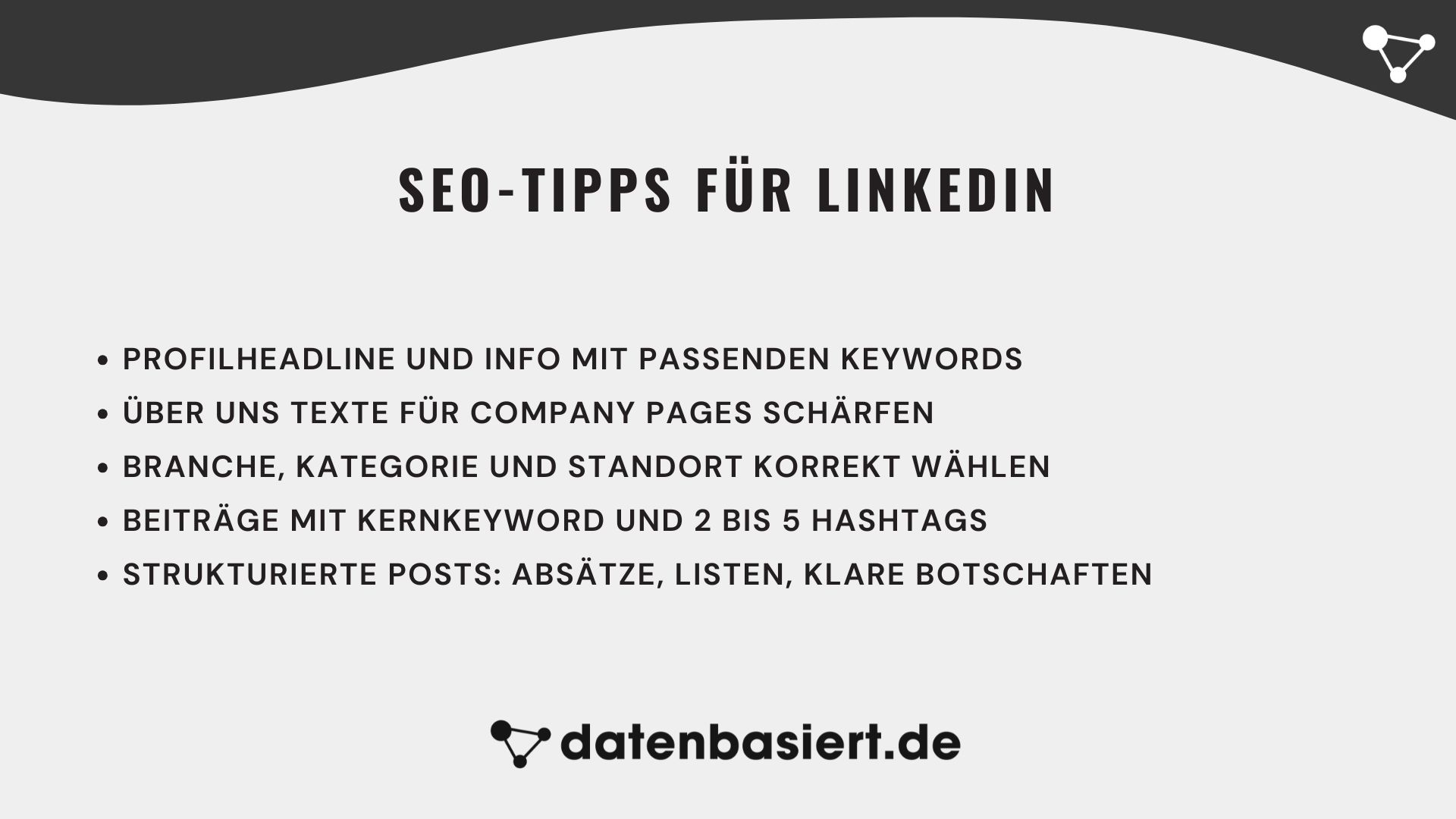 datenbasiert.de SEO-Tipps für LinkedIn
