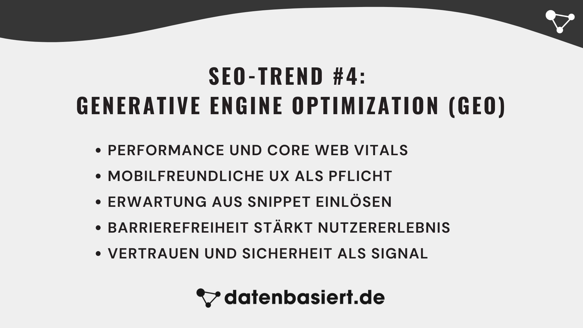 SEO-Trend #4 Generative Engine Optimization (GEO)