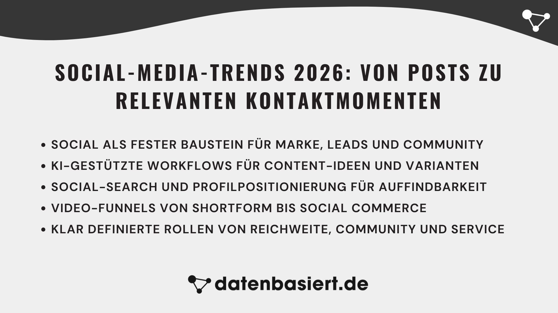 Social-Media-Trends 2026 von Posts zu relevanten Kontaktmomenten