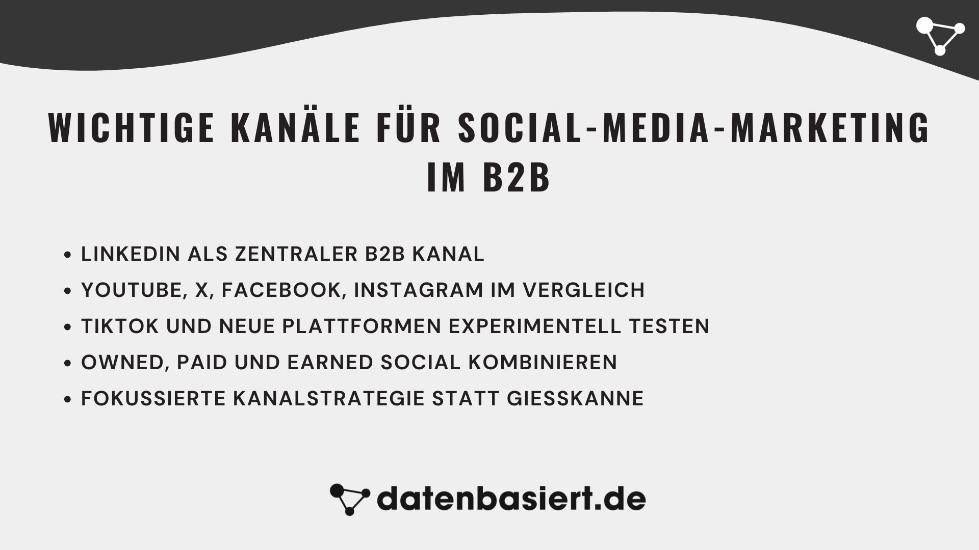 Wichtige Kanäle für Social-Media-Marketing im B2B