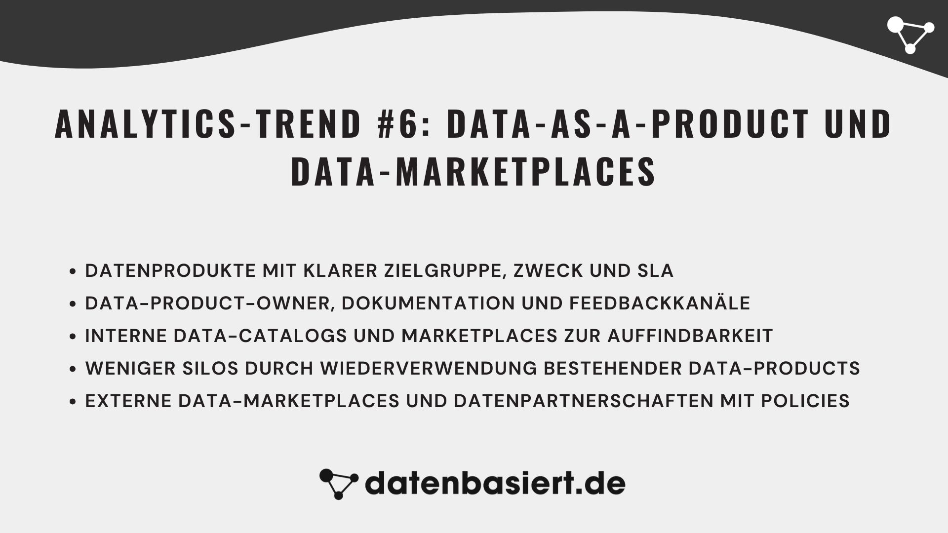Analytics-Trend #6 Data-as-a-Product und Data-Marketplaces