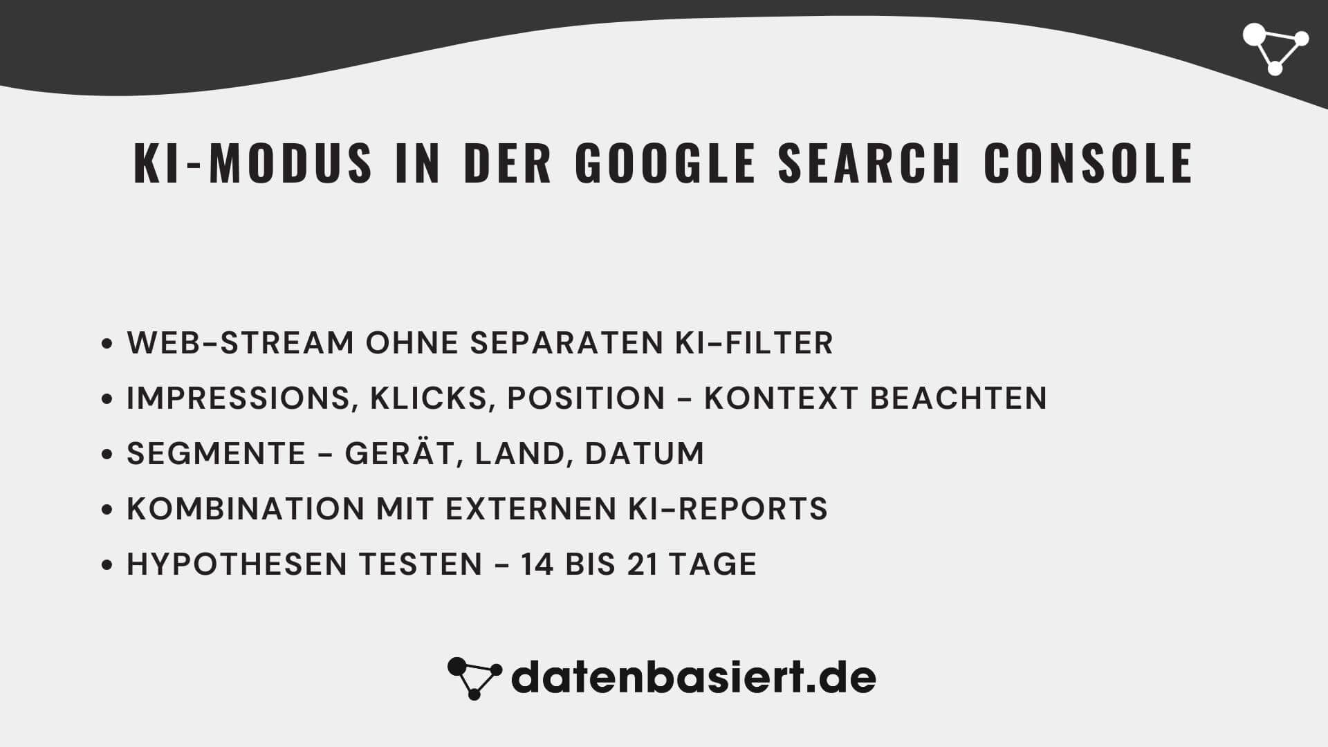 KI-Modus in der Google Search Console