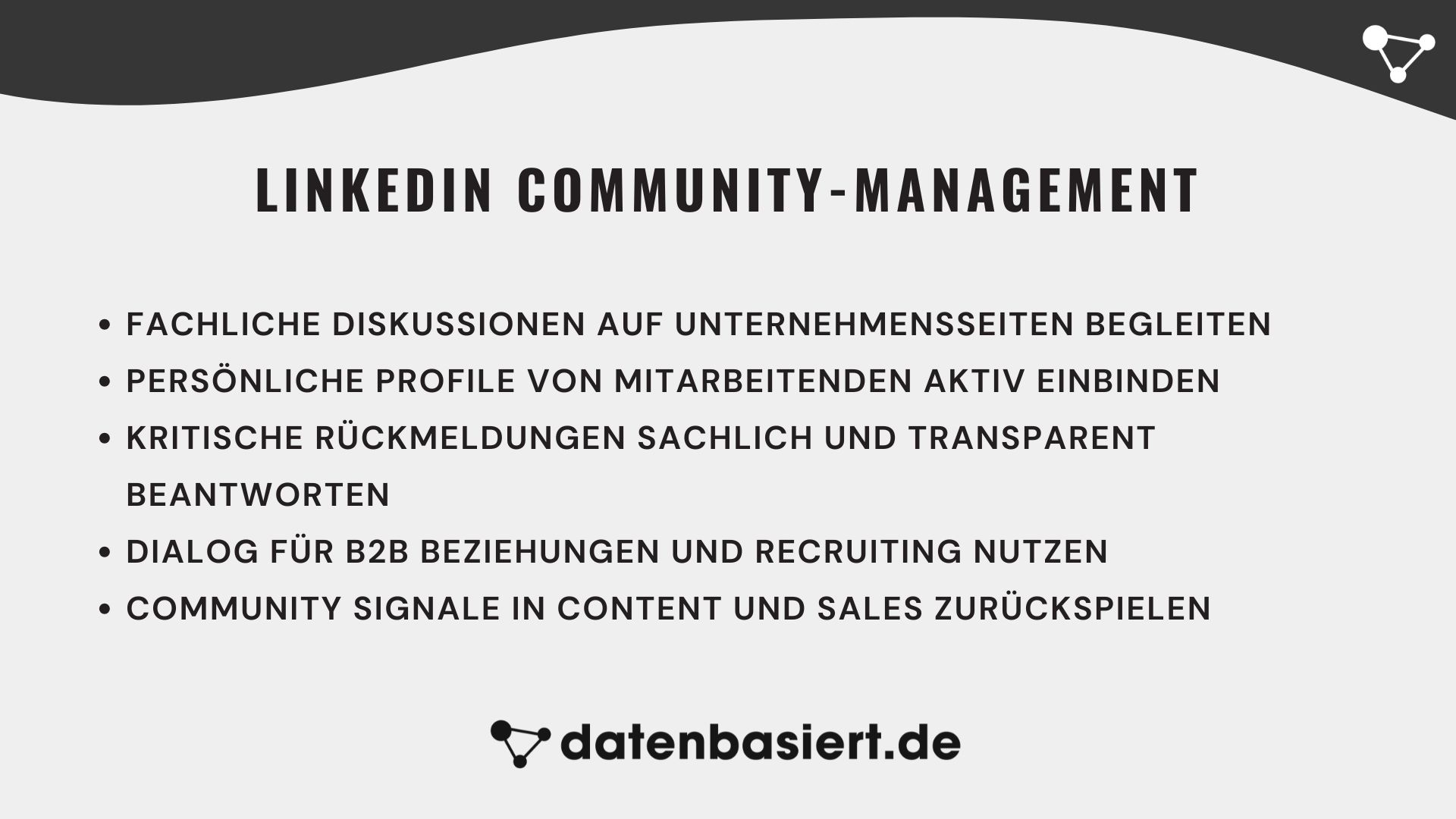 datenbasiert.de LinkedIn Community-Management