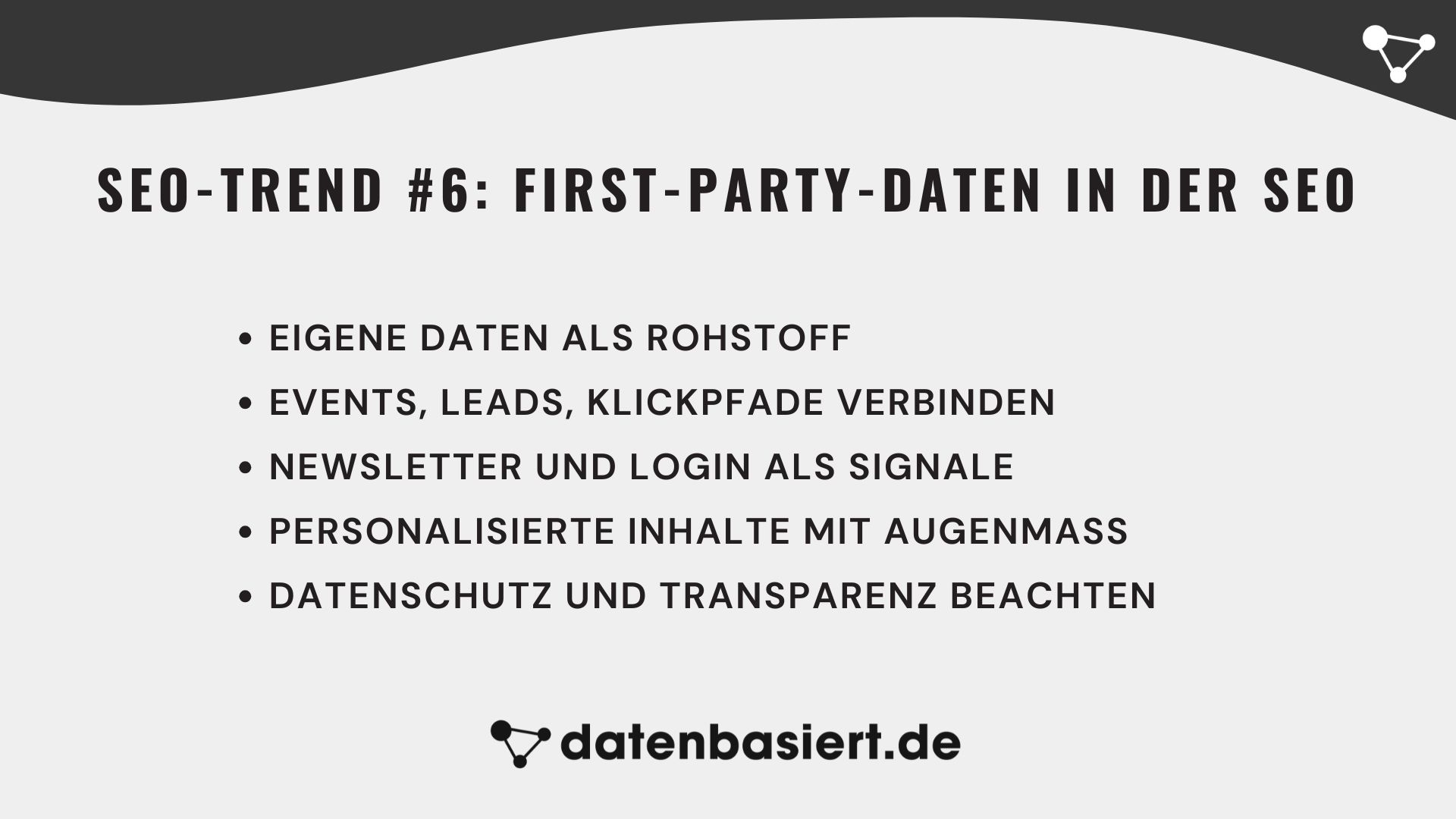 SEO-Trend #6 First-Party-Daten in der SEO