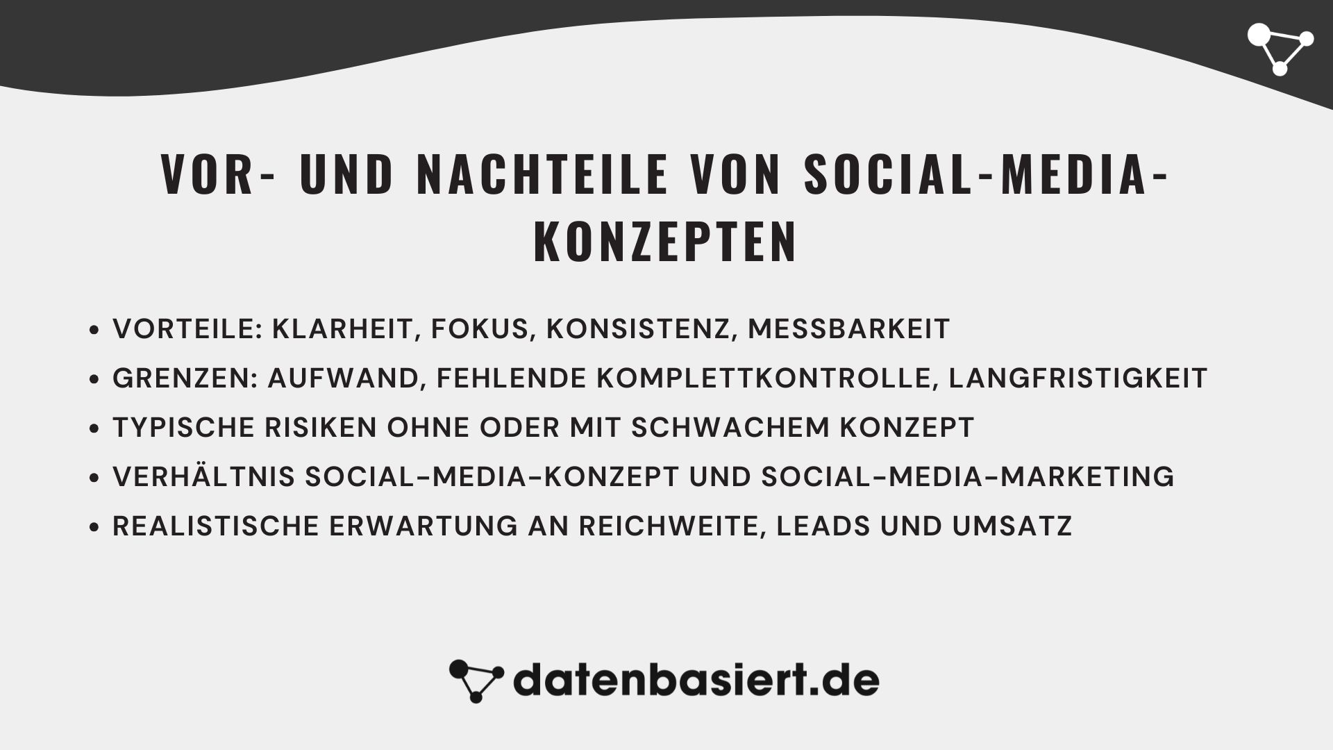 Vor- und Nachteile von Social-Media-Konzepten