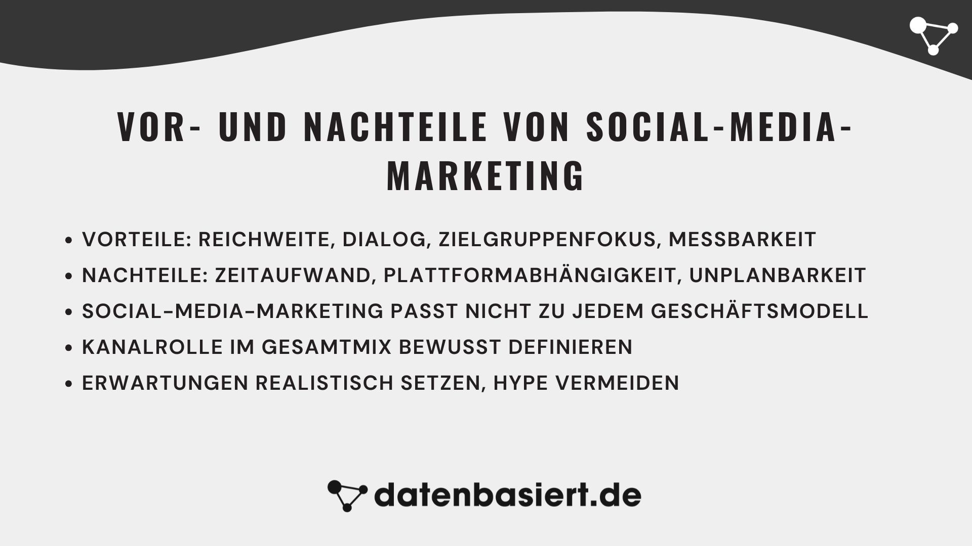 Vor- und Nachteile von Social-Media-Marketing