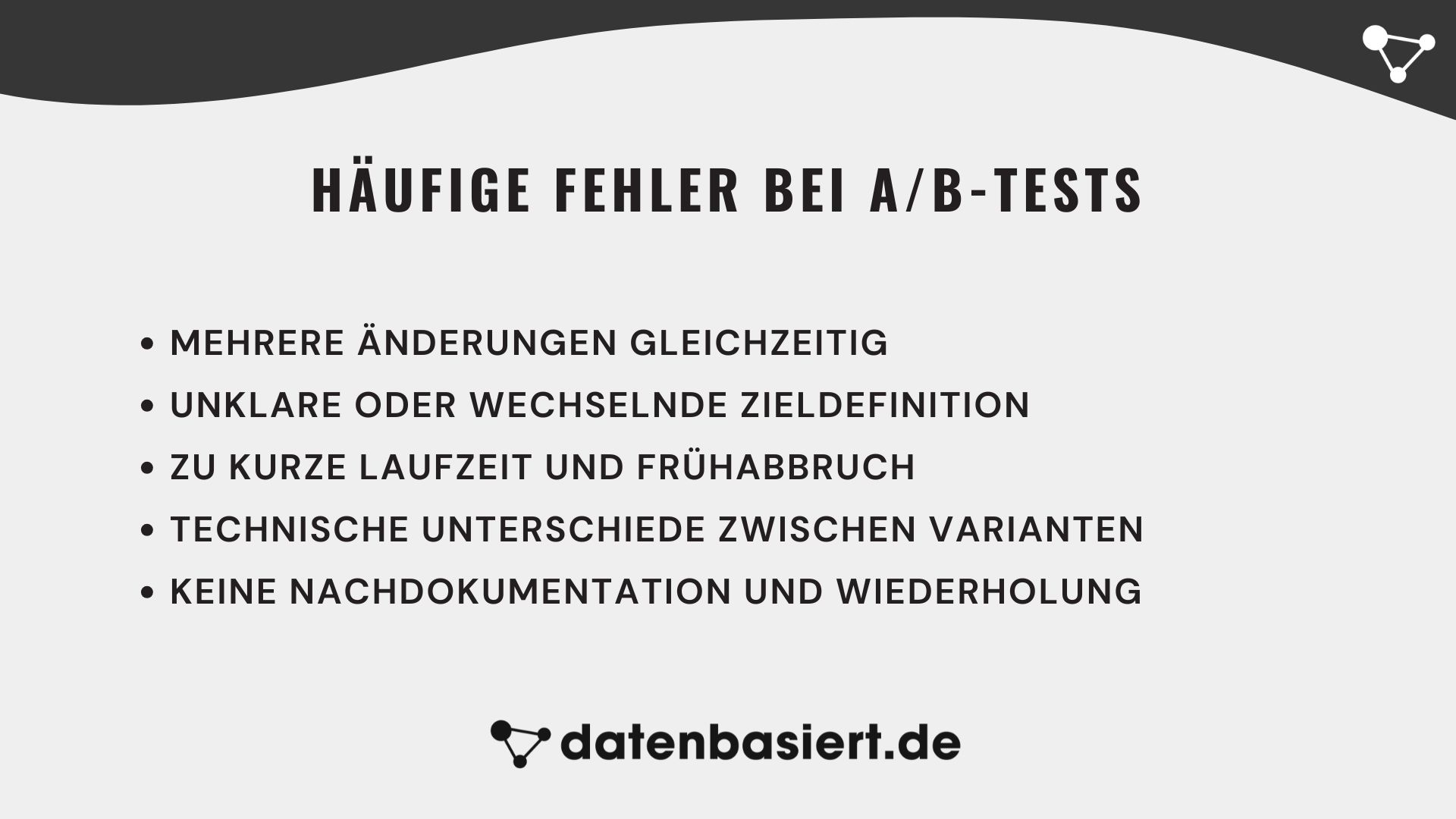 A/B-Tests: Häufige Fehler vermeiden