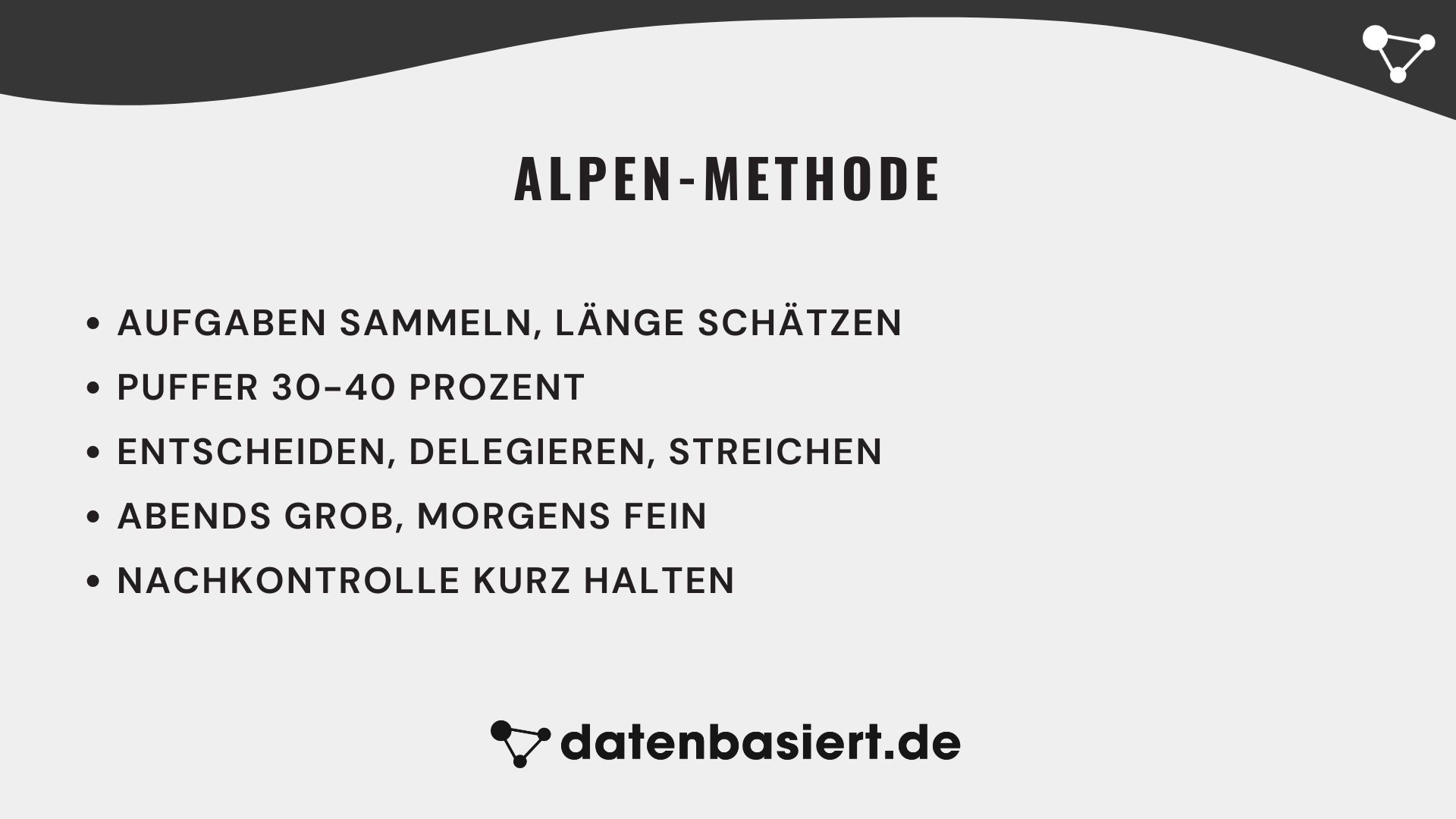 datenbasiert.de ALPEN-Methode