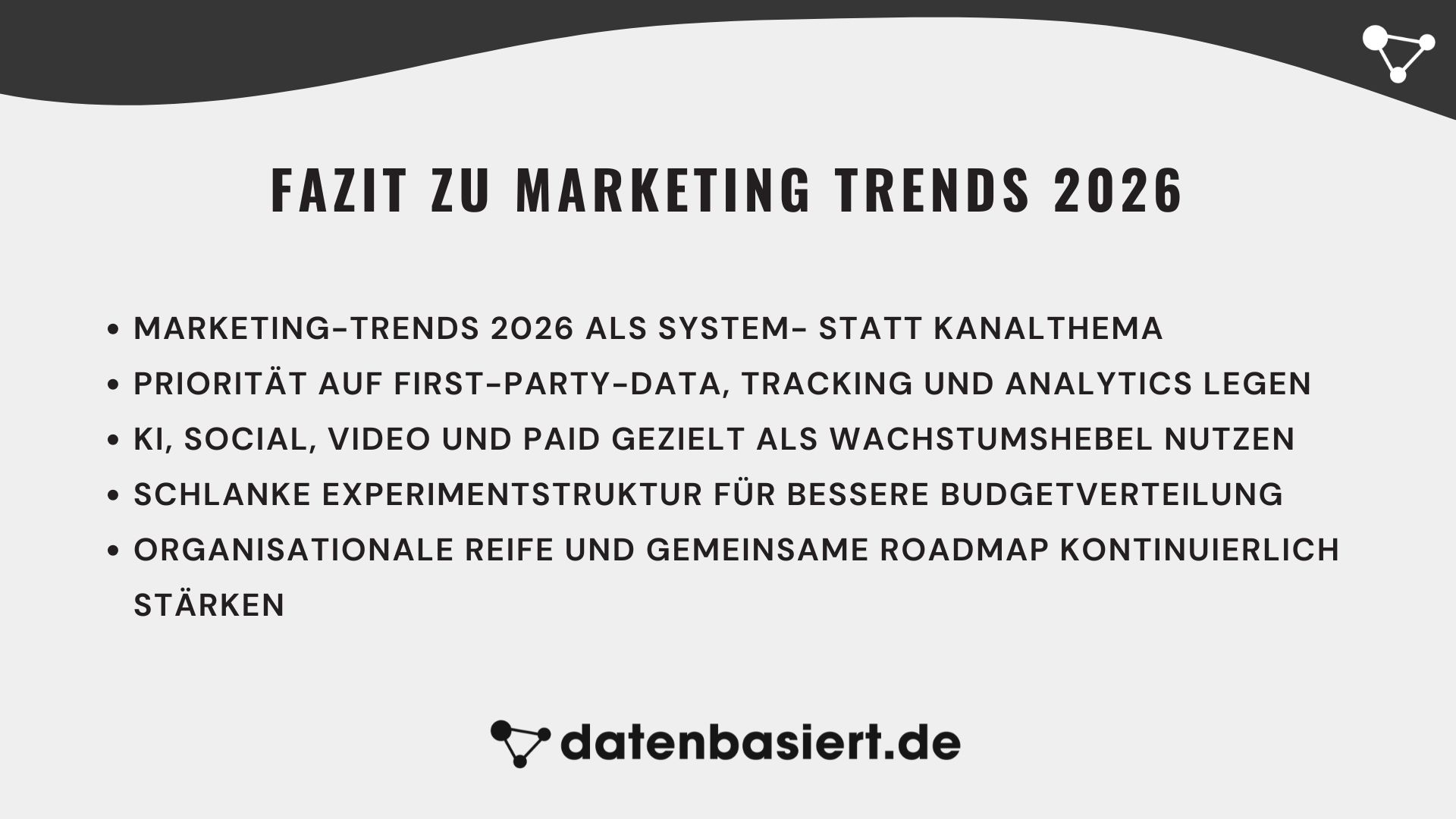 Fazit zu Marketing Trends 2026