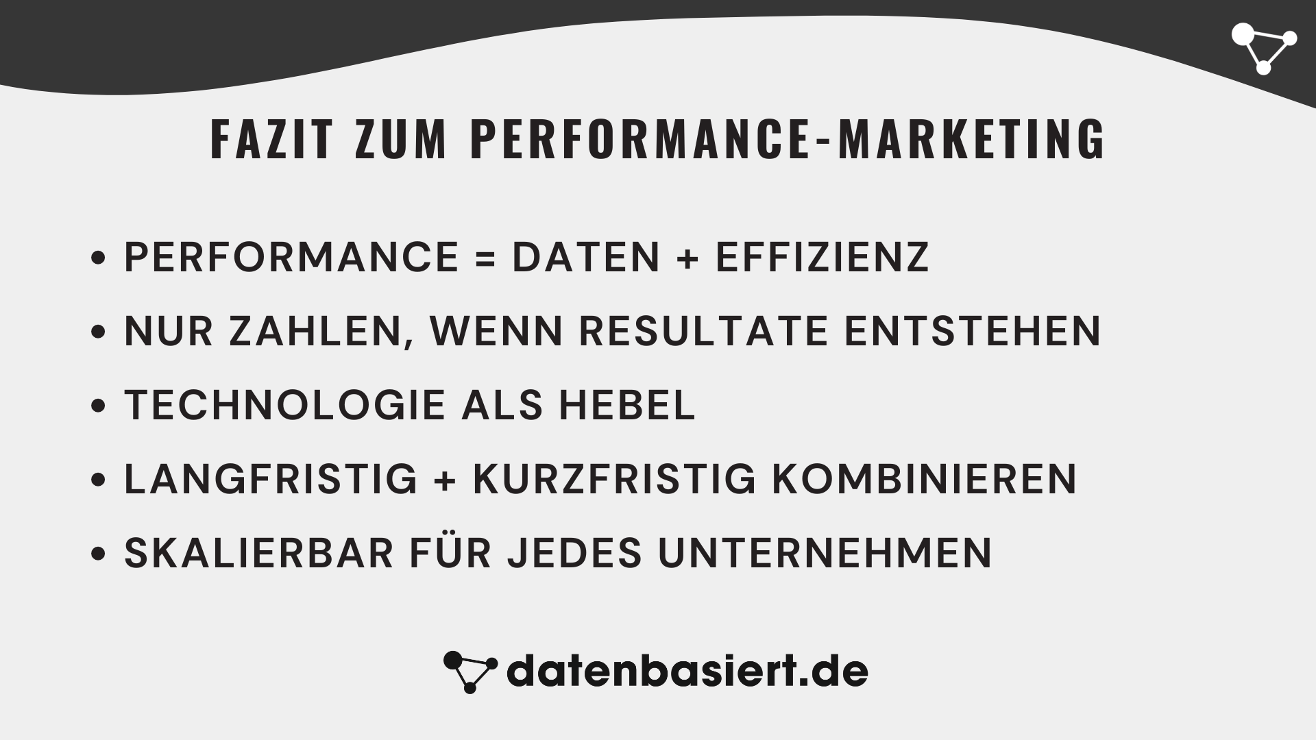 Fazit zum Performance-Marketing
