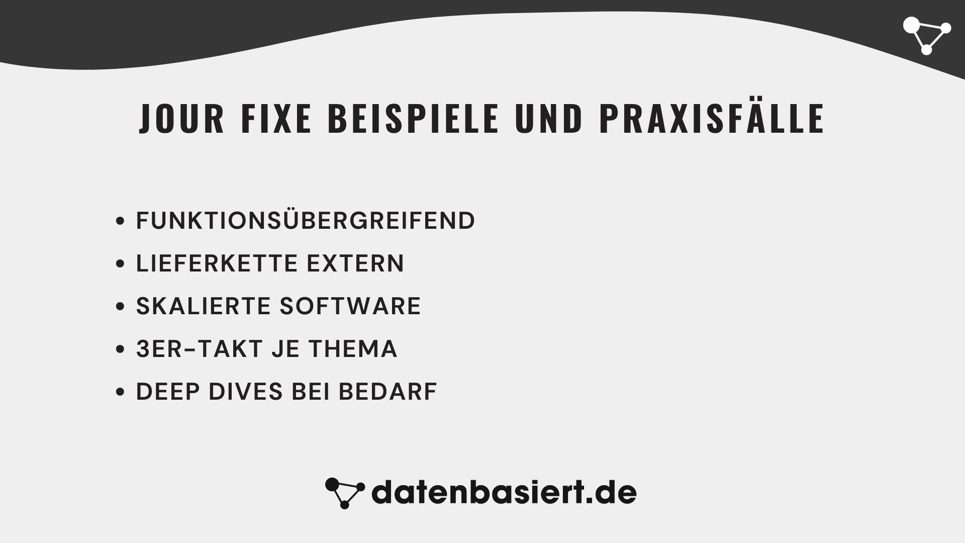datenbasiert.de Jour fixe Beispiele und Praxisfälle