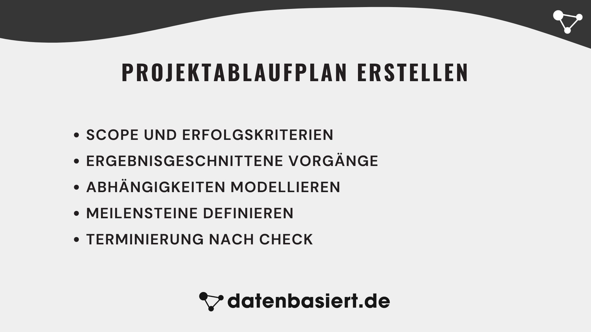 Projektablaufplan erstellen