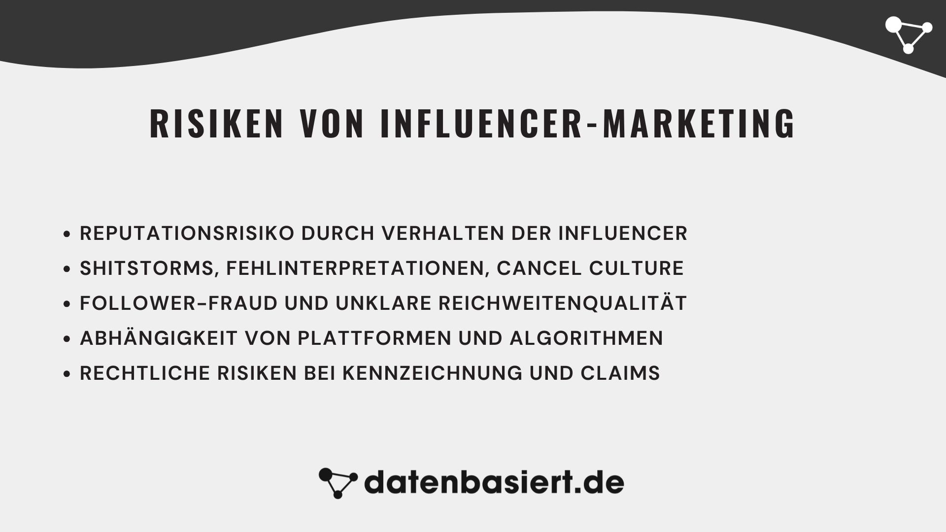 Risiken von Influencer-Marketing