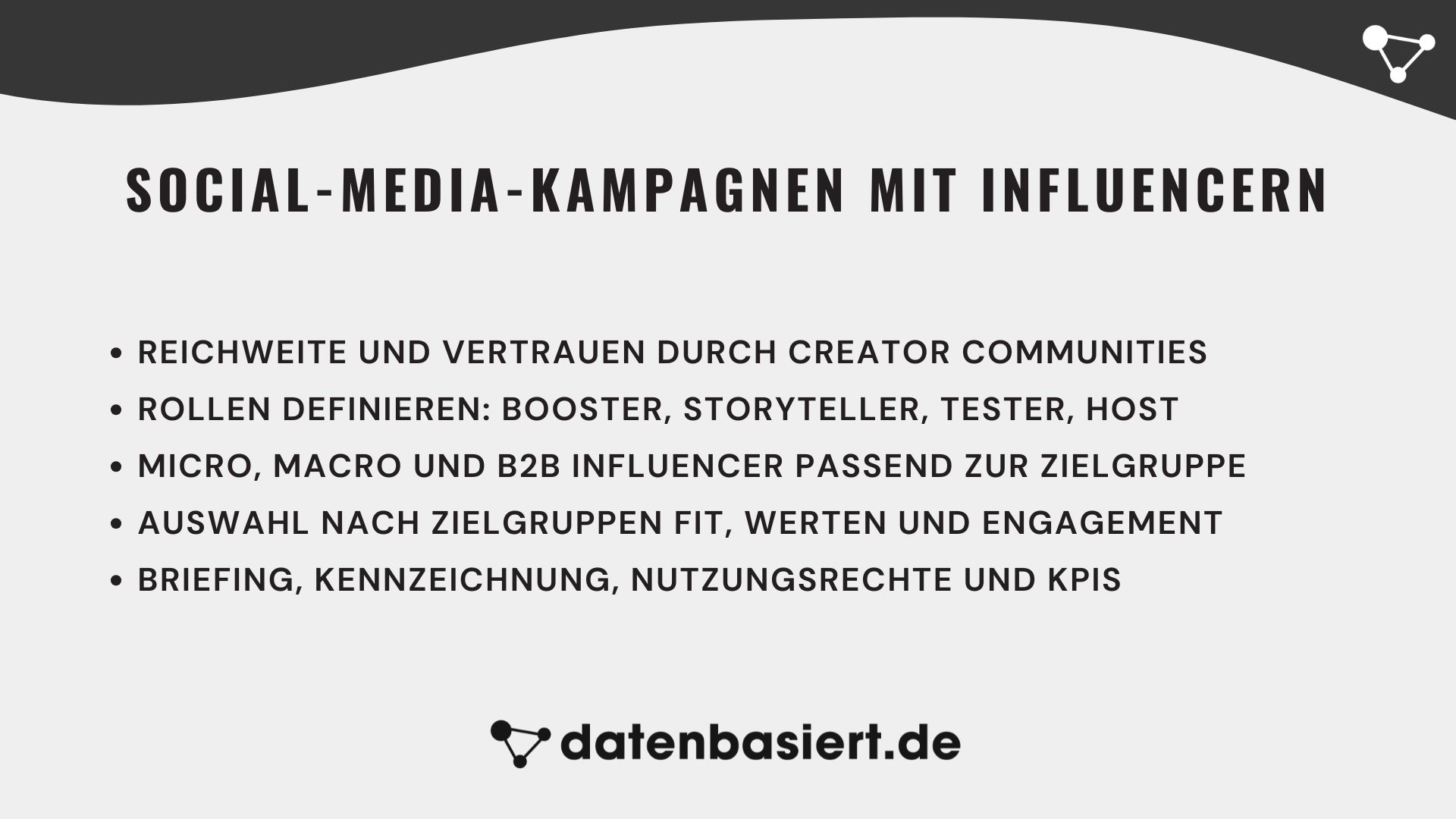 datenbasiert.de Social-Media-Kampagnen mit Influencern