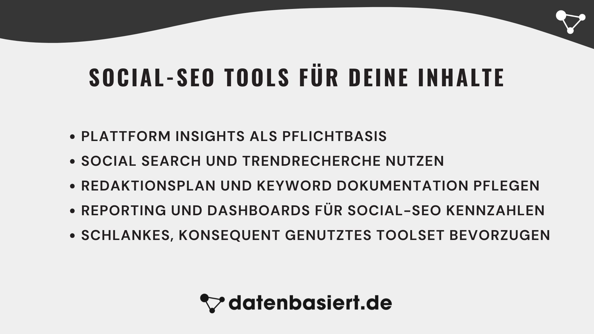 Social-SEO Tools für deine Inhalte
