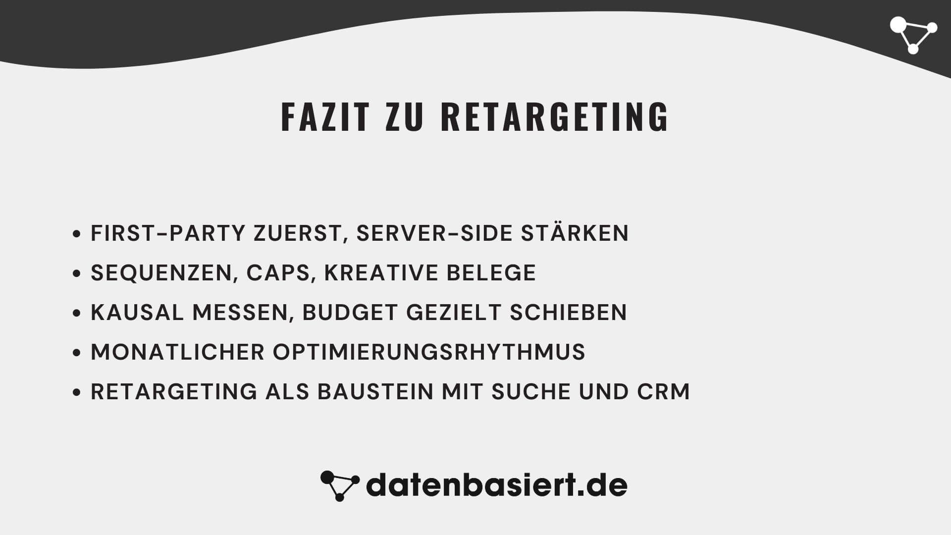 Fazit zu Retargeting